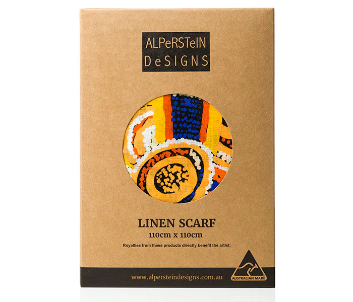 Linen Scarf - Nora Nyutjangka Davidson