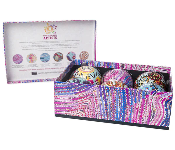 6 Pack Christmas Baubles - Warlukurlangu