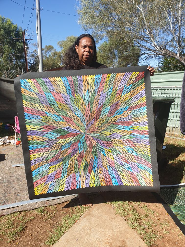 Maryanne Gibson - Bush Medicine - 95x90cm 56-5