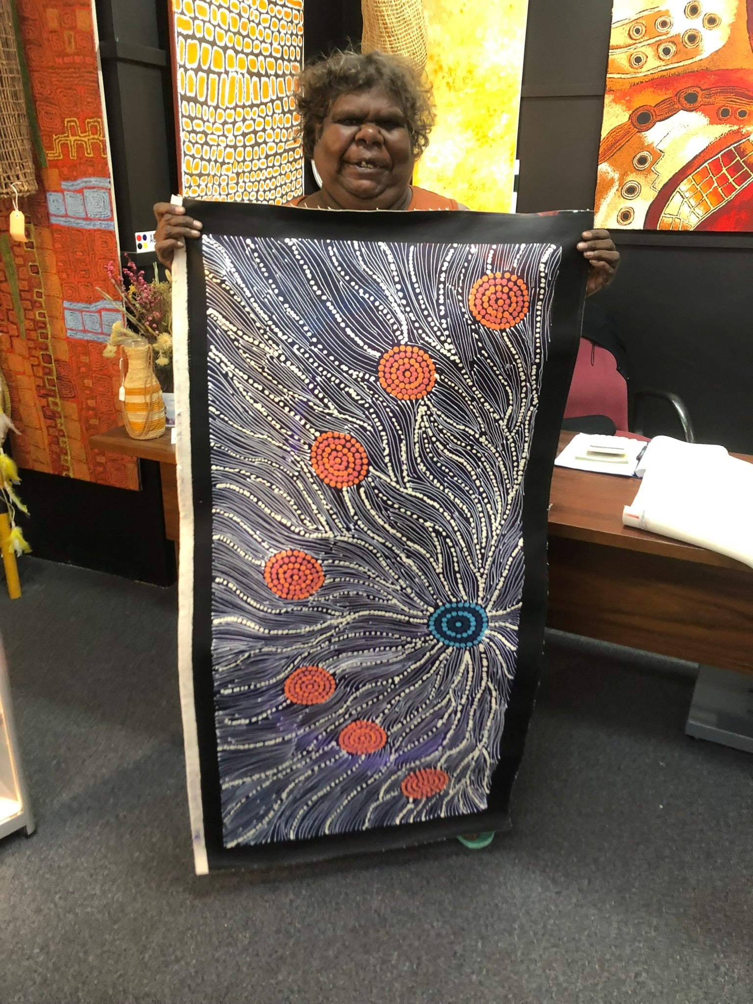 Maria Nampijinpa Brown - Seven Sisters Dreaming .63-1