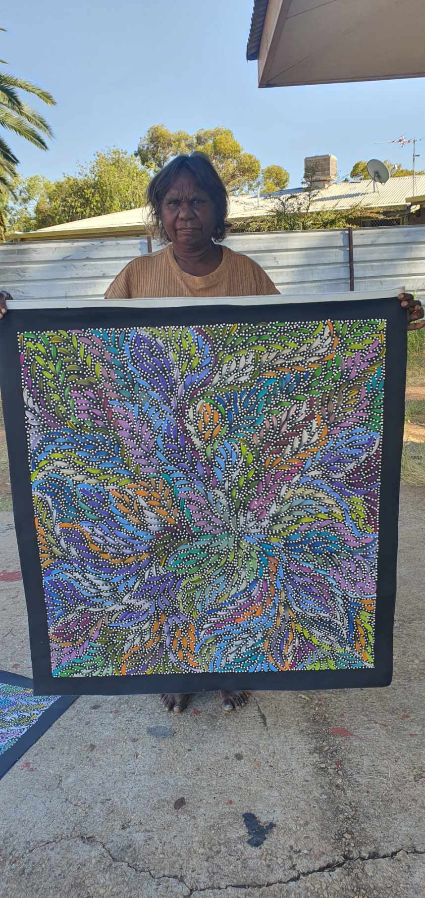 Caroline Numina - Seeded Bush Medicine Leaves - 88x94cm .88-10