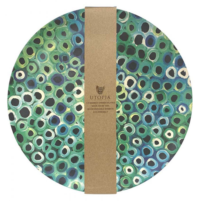 Bamboo Plate Set - Lena Pwerle - Green