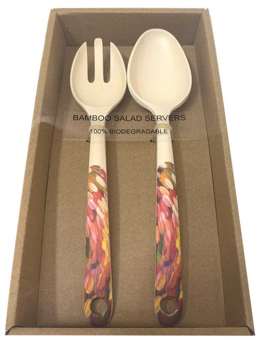 Bamboo Salad Server - Gloria Petyarre