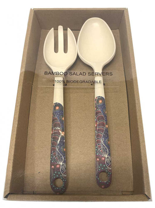 Bamboo Salad Server - Colleen Wallace