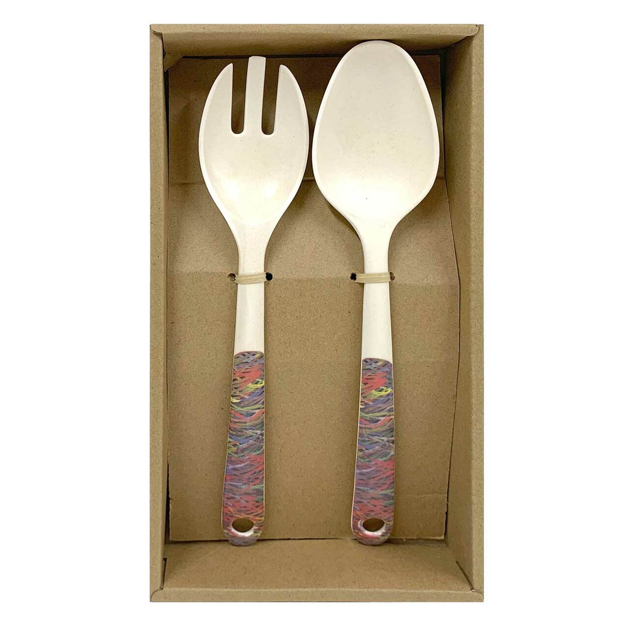 Bamboo Salad Server - Barbara Weir -Grass Seed Dreaming