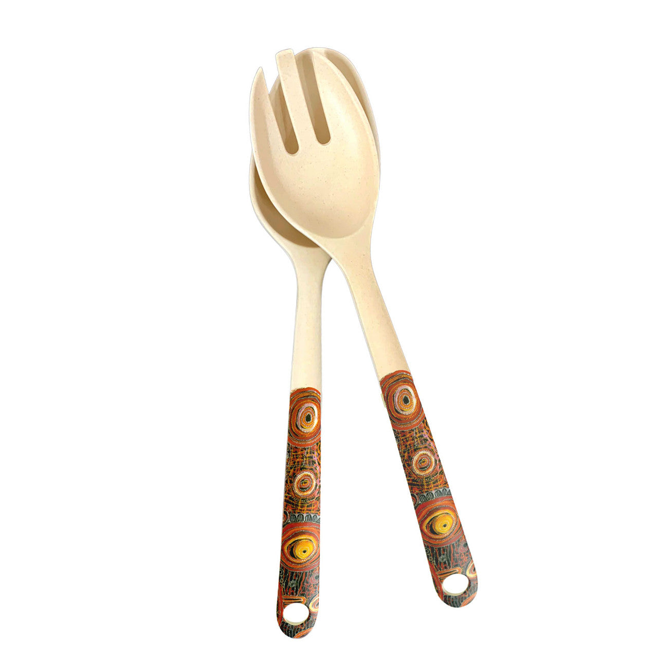 Bamboo Salad Server - Charmaine Pwerle - Awelye