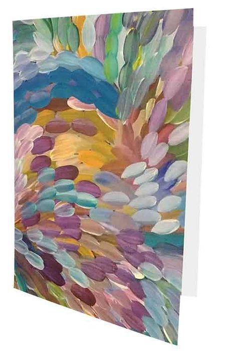 Greeting Card - Gloria Petyarre - Purple