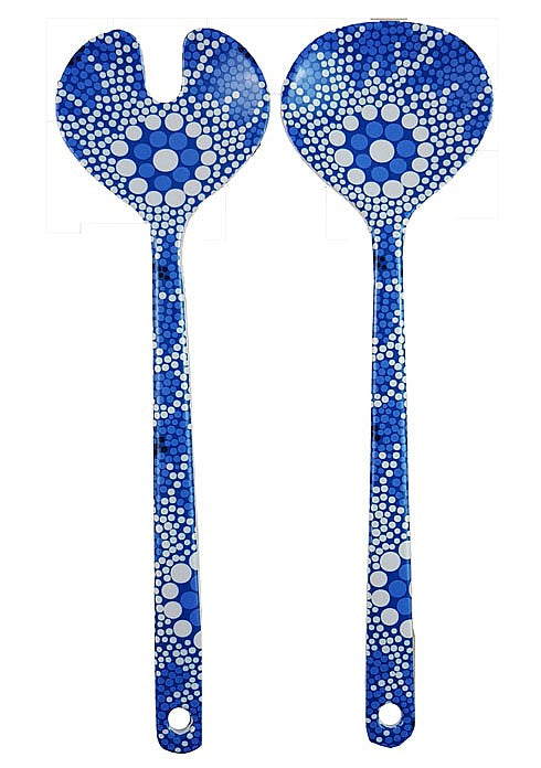 Salad Servers - Stephen Hogarth - Waterhole Dreaming