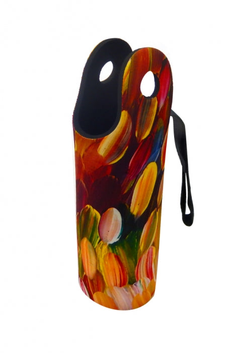 Water Bottle Cooler - Gloria Petyarre - Purple