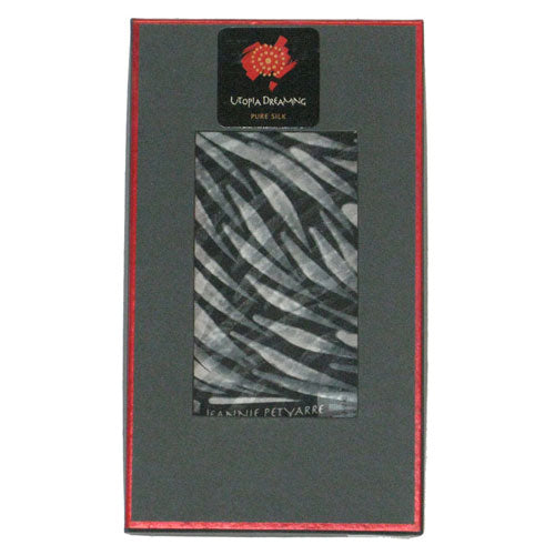 Silk Scarf - Jeannie Petyarre - Black