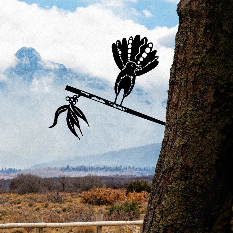 Metal Outdoor Art - Melanie Hava - Willie Wagtail