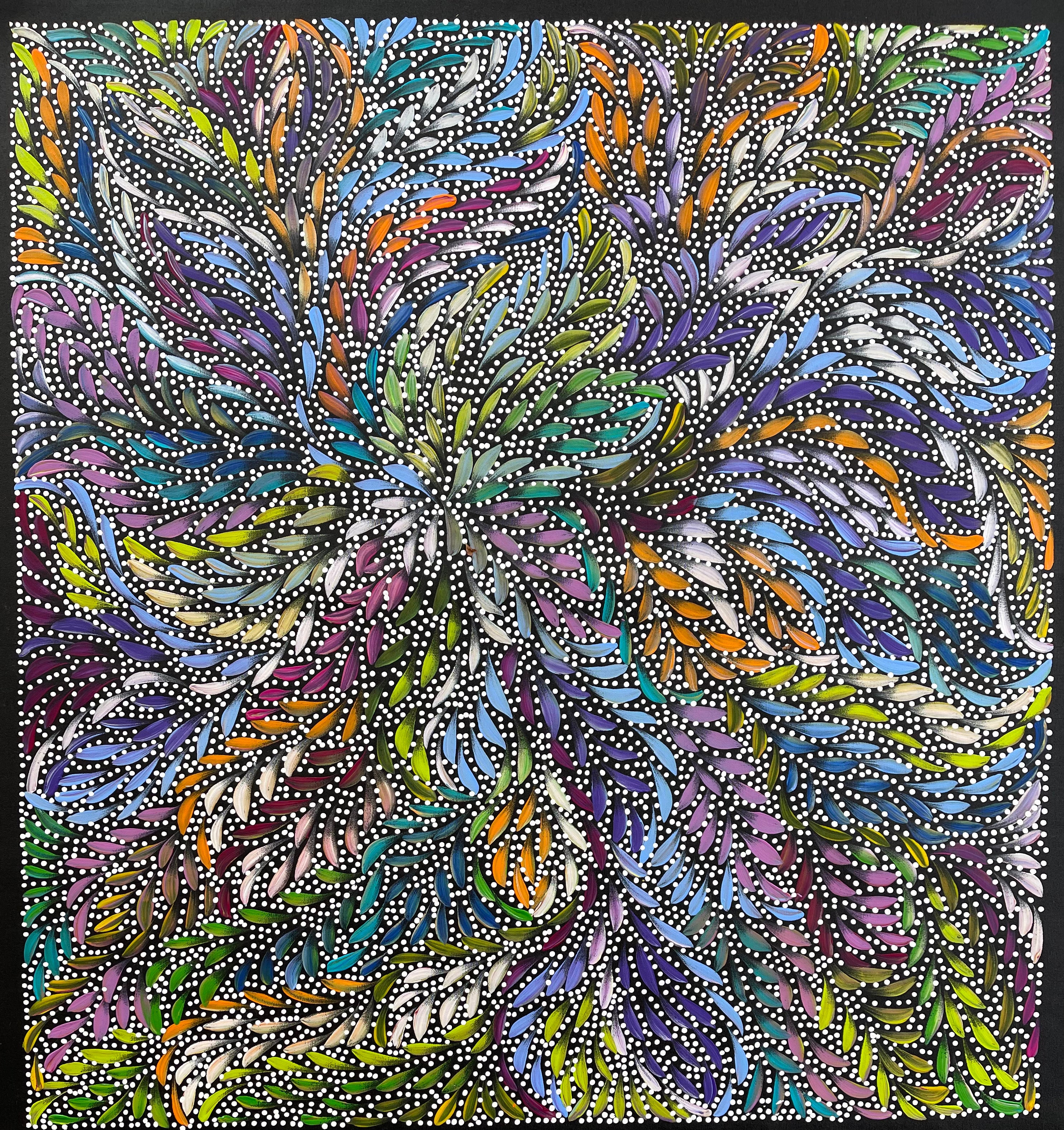 Caroline Numina - Seeded Bush Medicine Leaves - 88x94cm .88-10