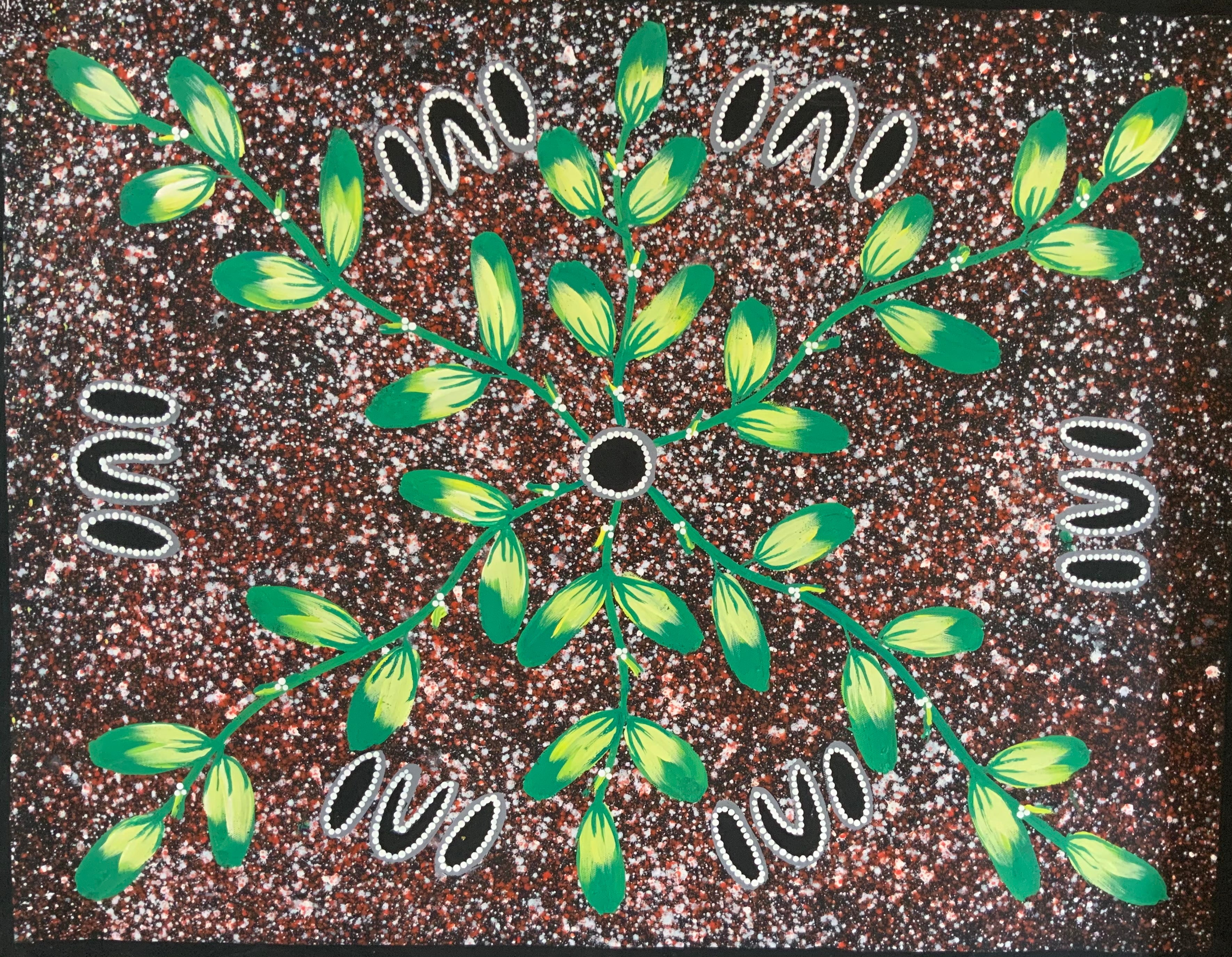 Reggie Sultan - 90x70cm - Bush Fruit Dreaming