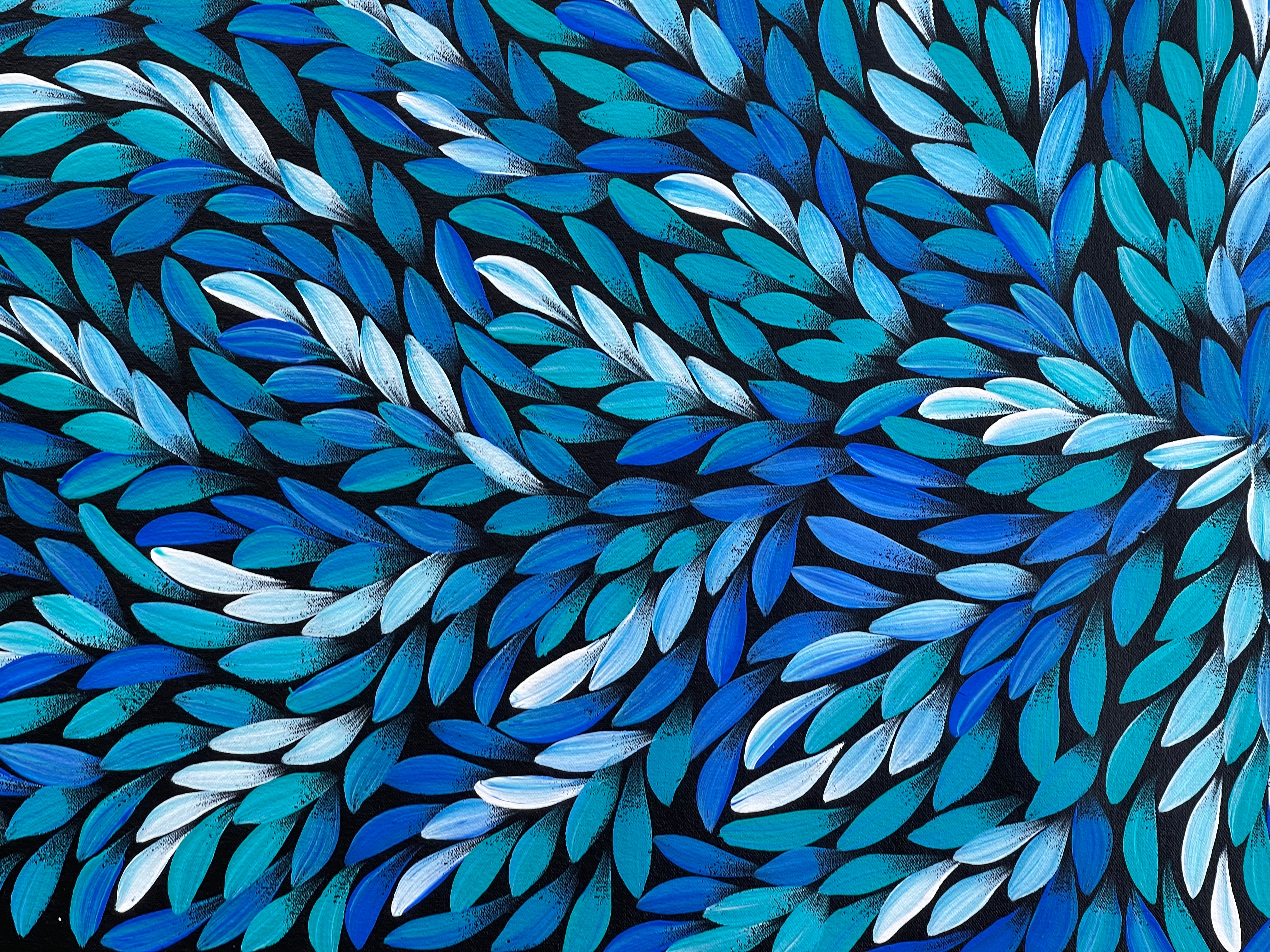 Jacinta Numina - Bush Medicine Leaves - 137x45cm .98-1