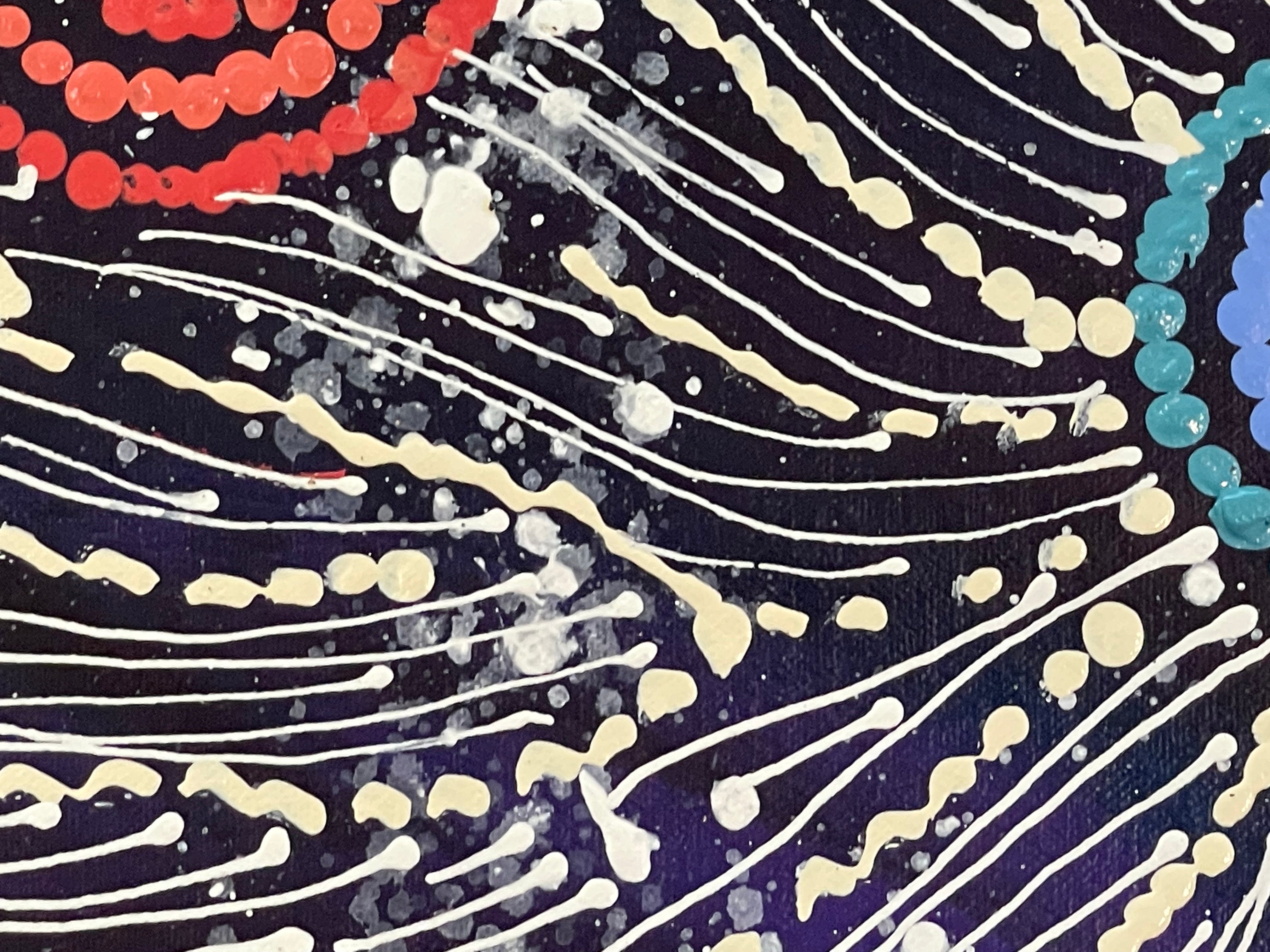 Maria Nampijinpa Brown - Seven Sisters Dreaming - 55x54cm .63-3