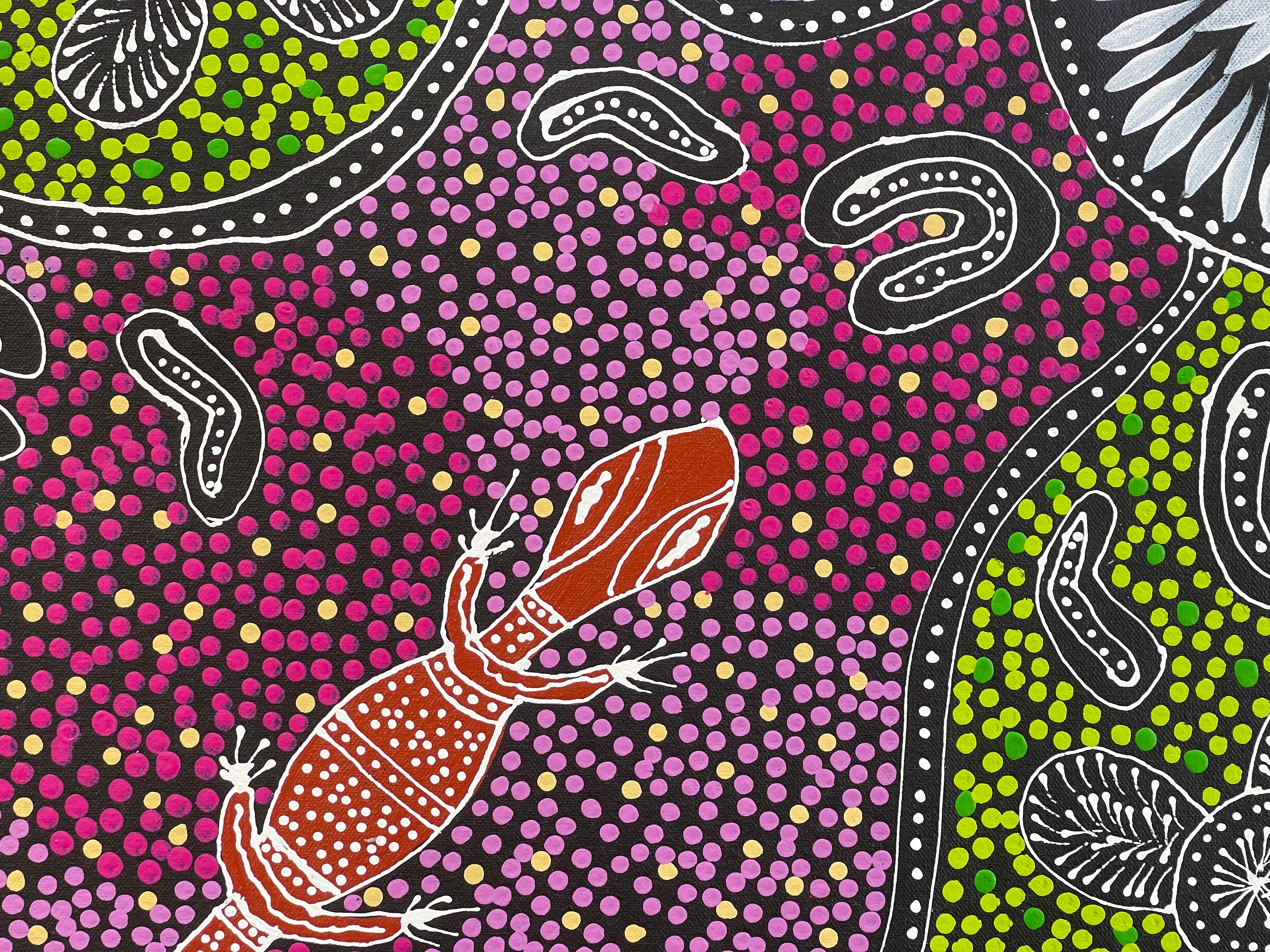 Sharon Turner - Women Hunting for Goanna - 82x95cm .85