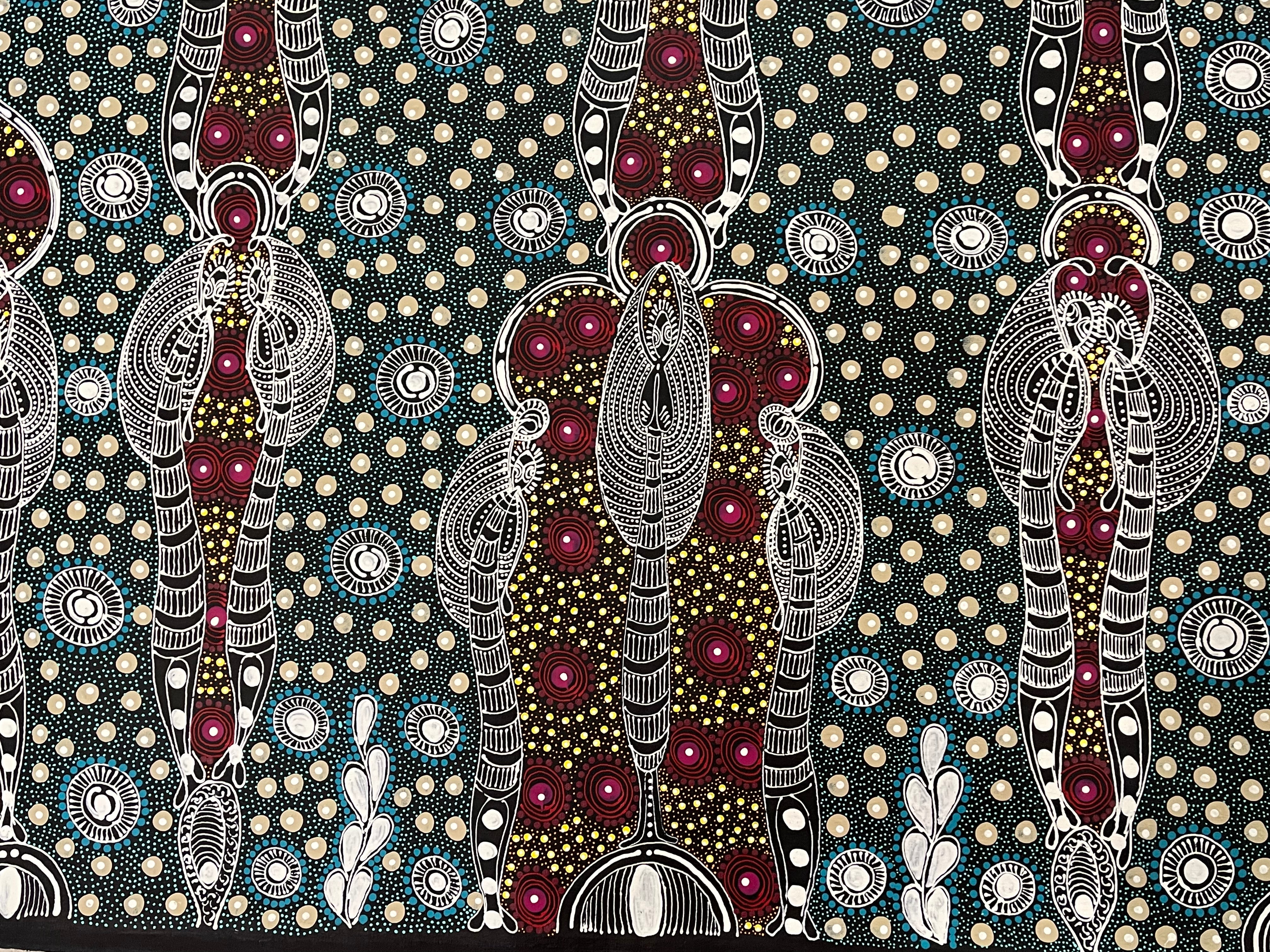 Colleen Wallace Nungarray - Dreamtime Sisters - 120x90cm .52
