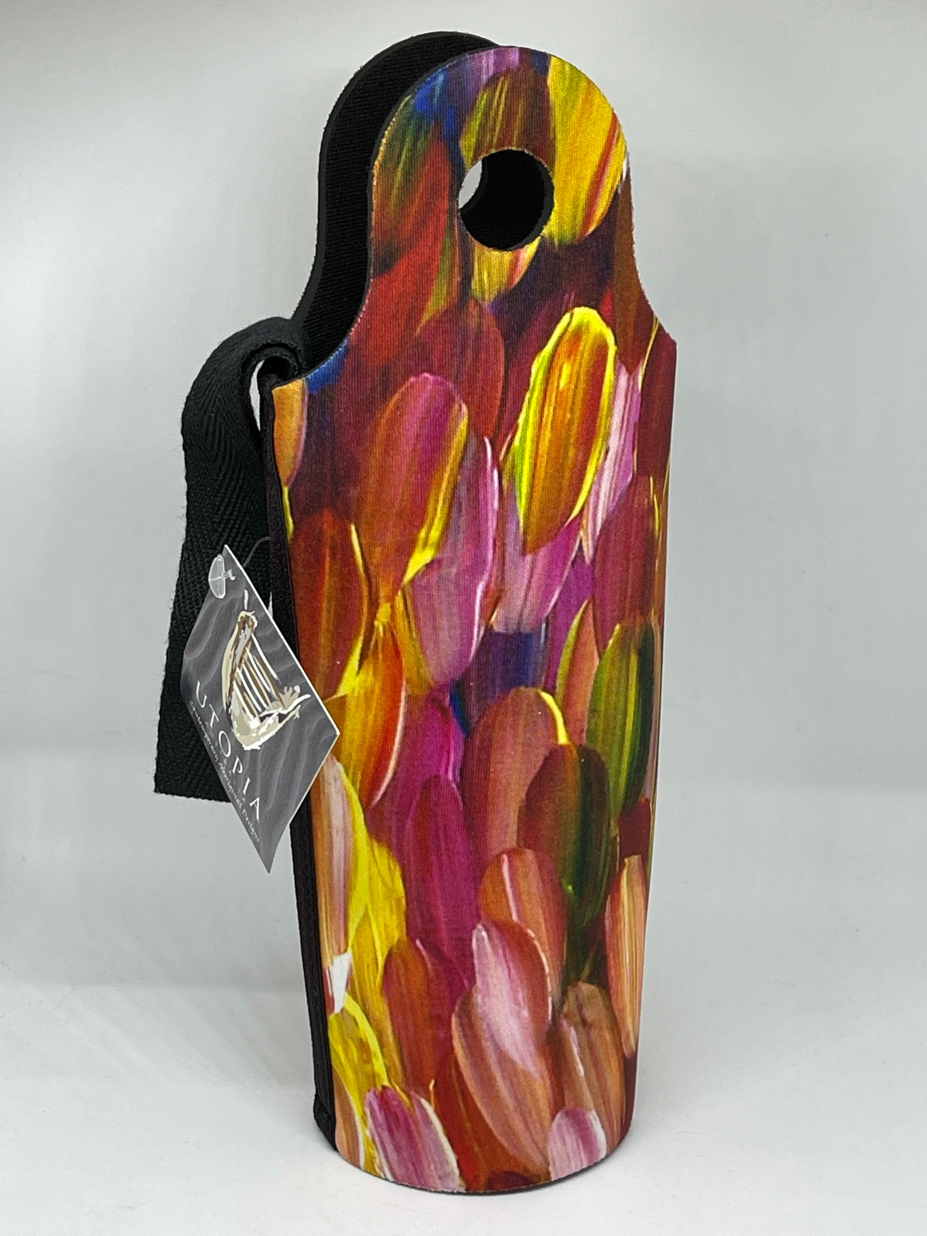 Water Bottle Cooler - Gloria Petyarre - Purple