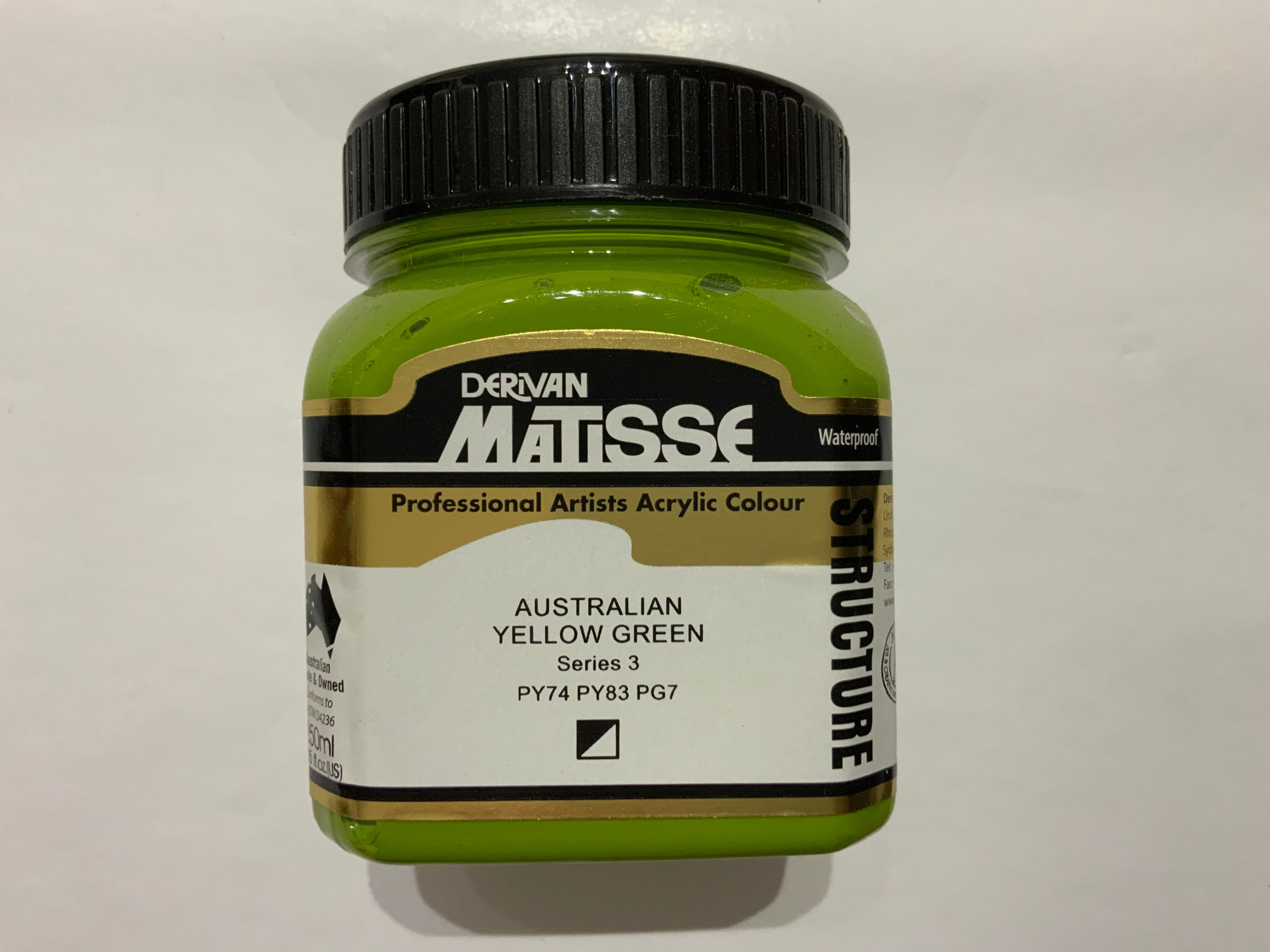Matisse Acrylic Paint - Australian Yellow Green S3
