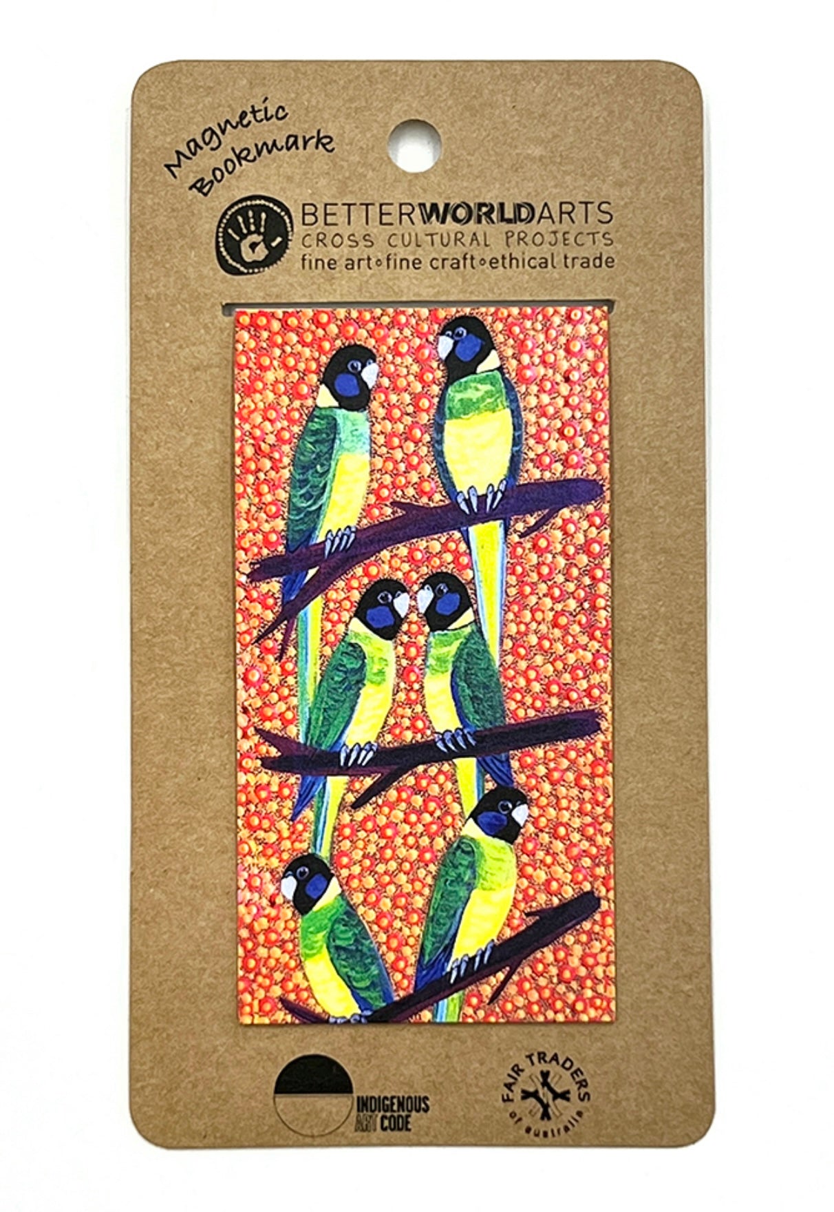 Magnetic Bookmark - Kathleen Buzzacott - Australian Ringneck
