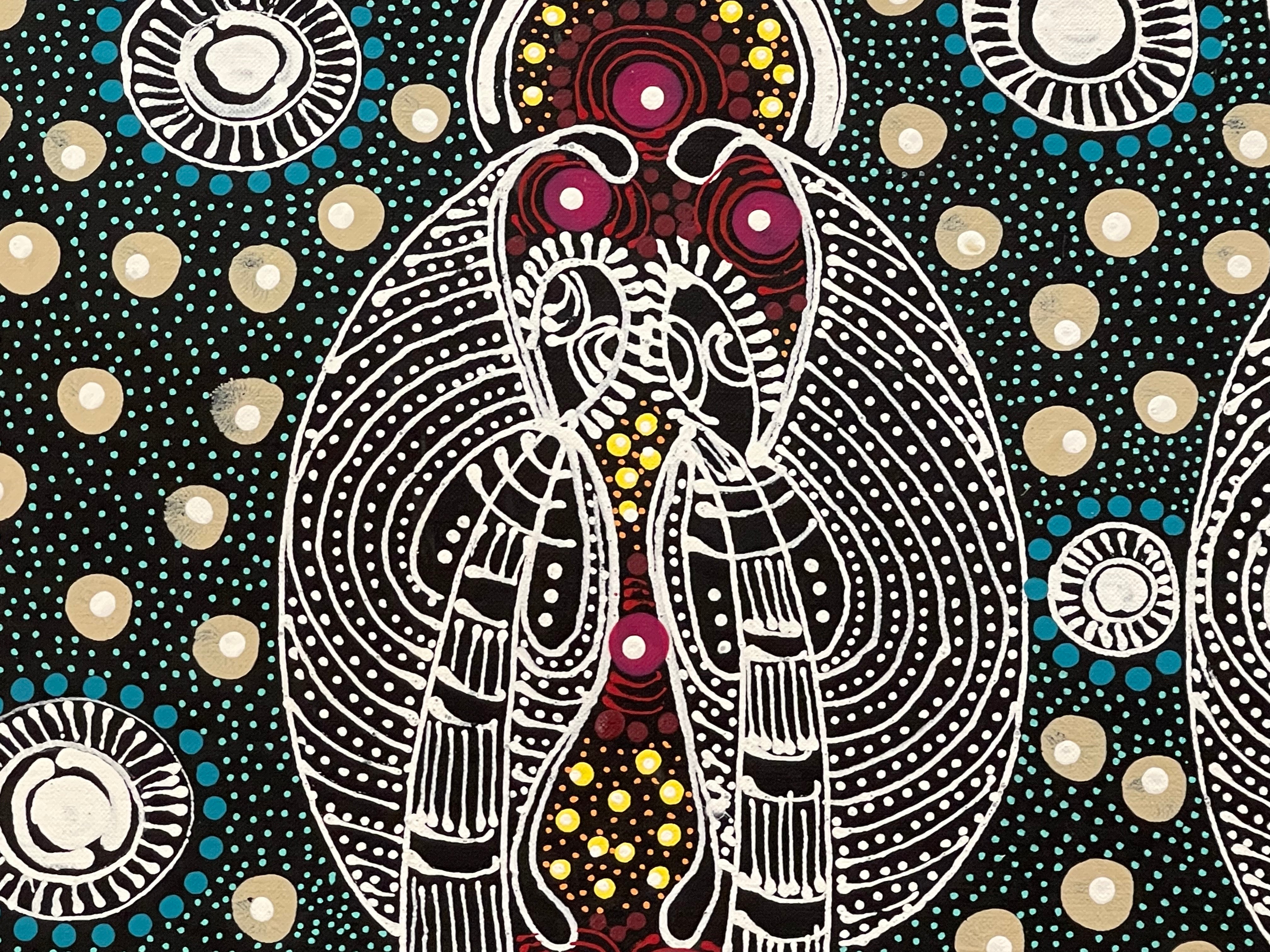 Colleen Wallace Nungarray - Dreamtime Sisters - 120x90cm .52