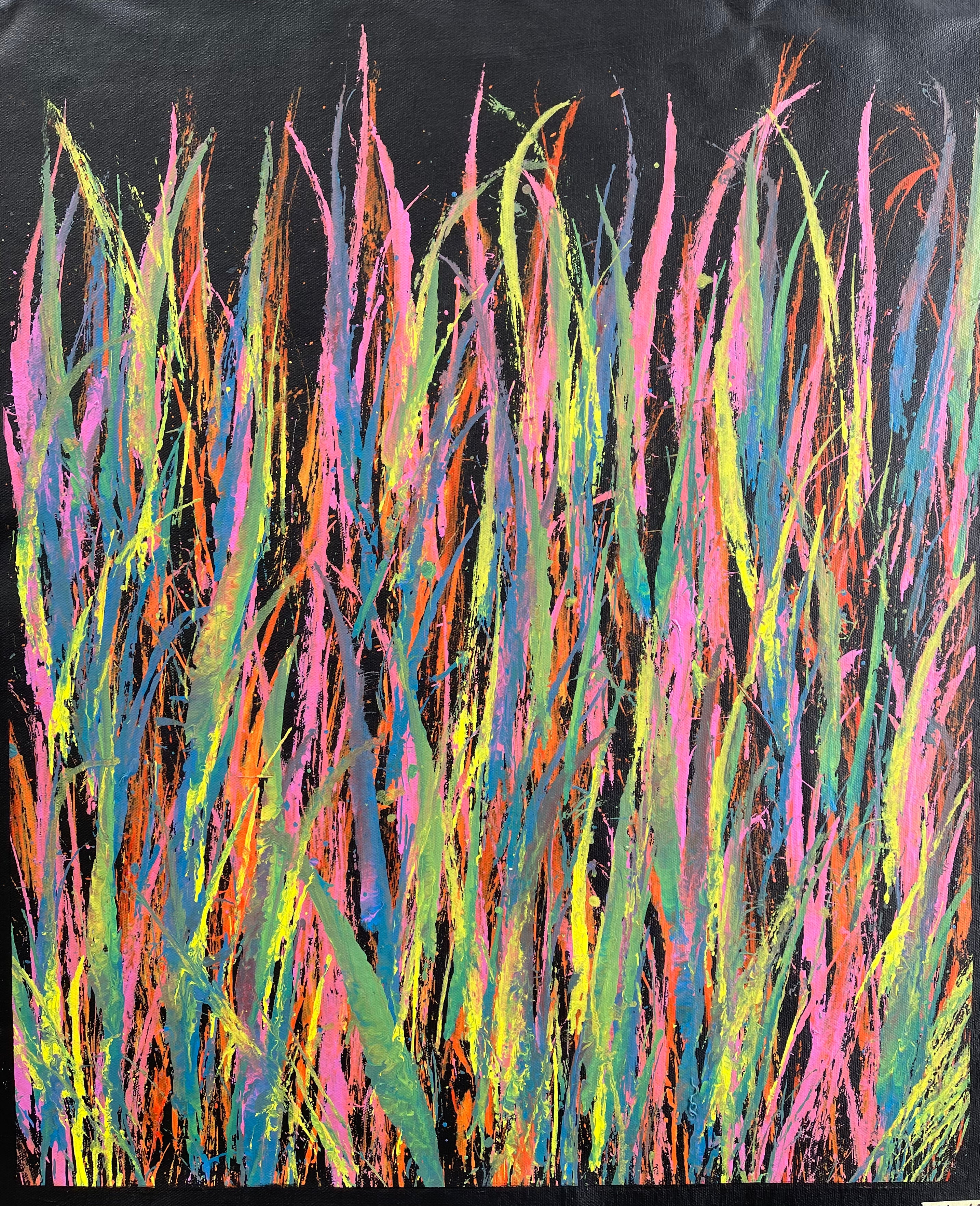 Reggie Sultan - 56x67cm - Bushfire Dreaming .90-1