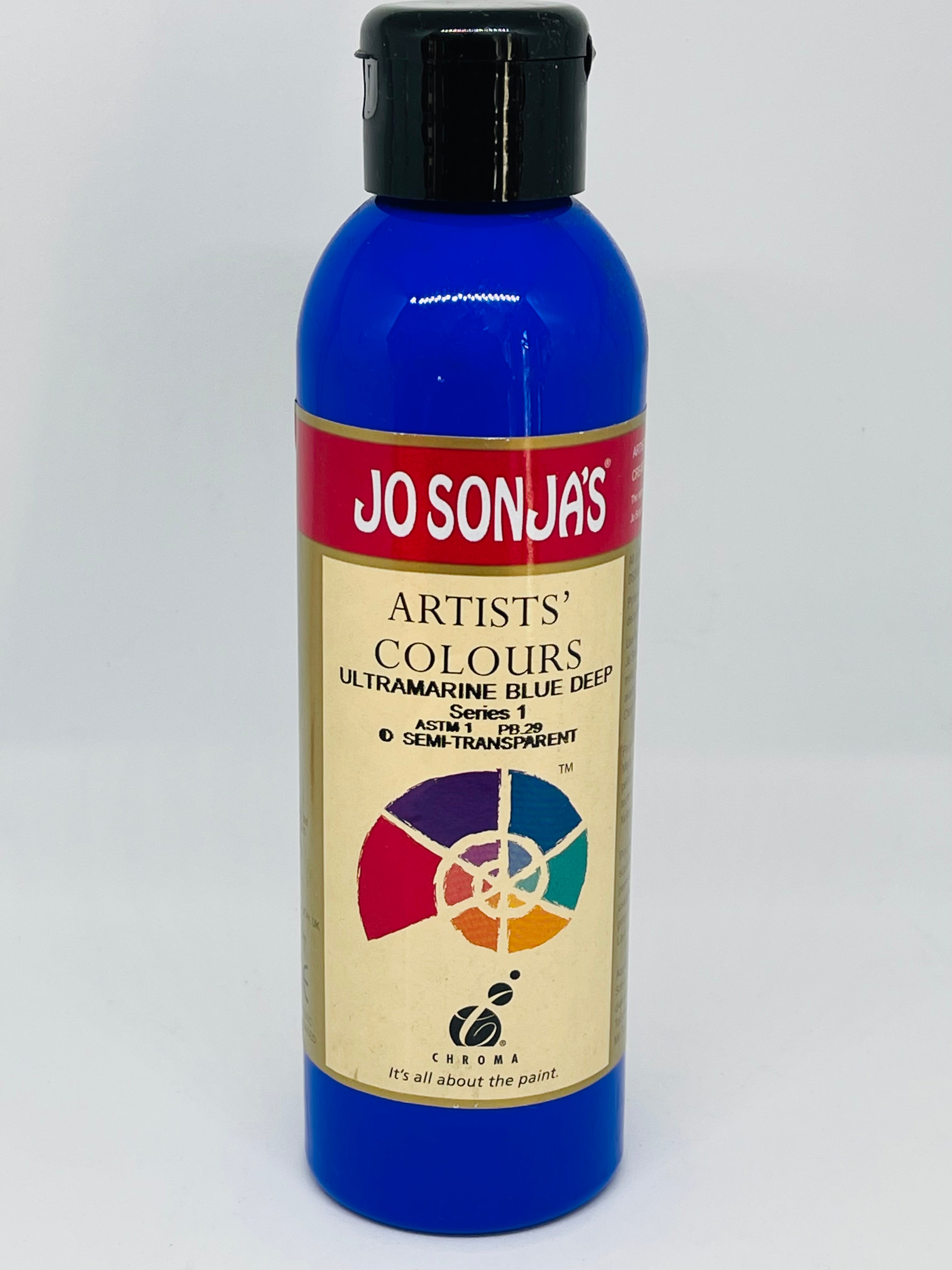 Jo Sonja's Artist Acrylic Paint - Ultramarine Blue Deep - 250ml