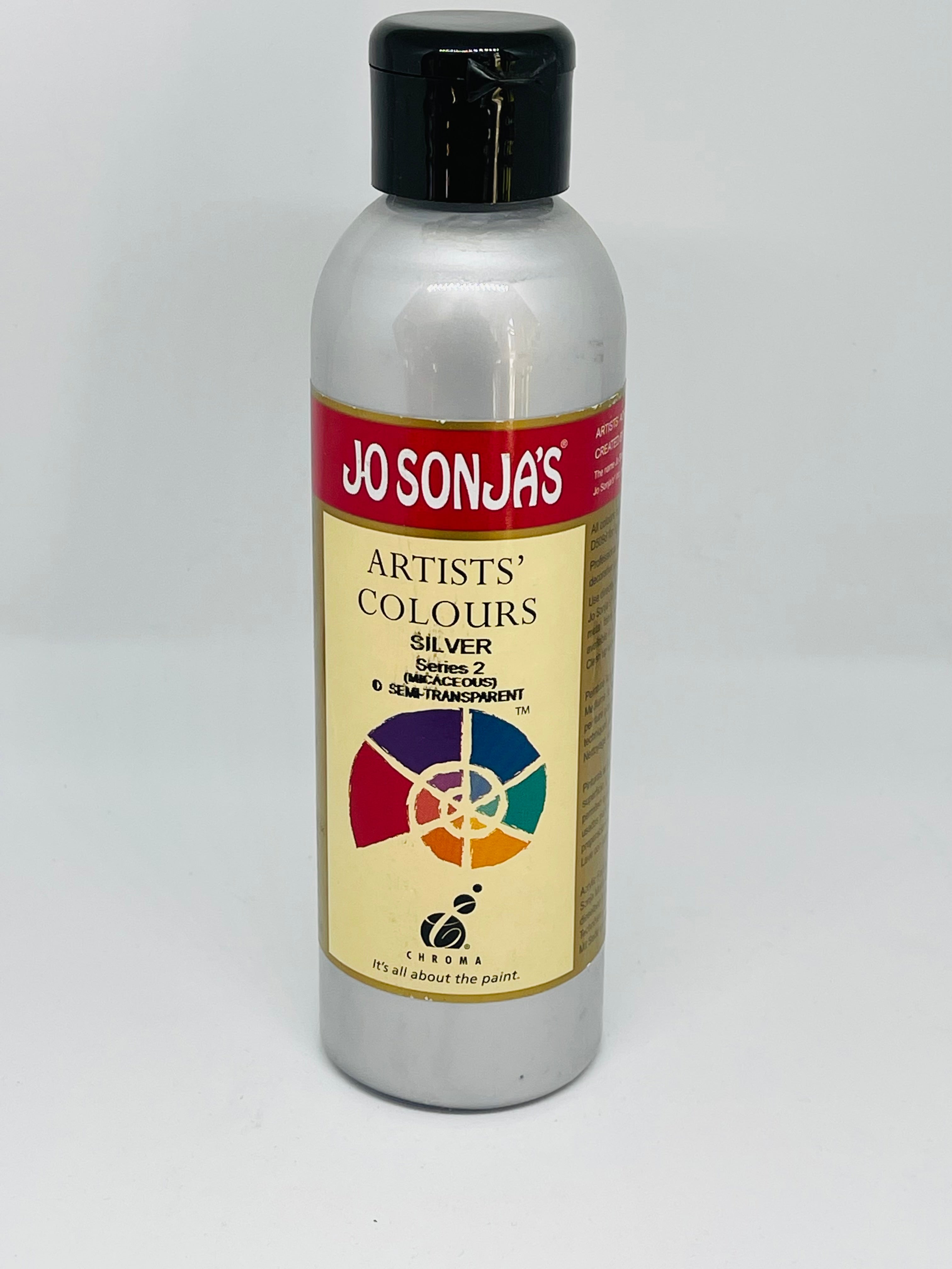 Jo Sonja's Artist Acrylic Paint - Silver - 250ml