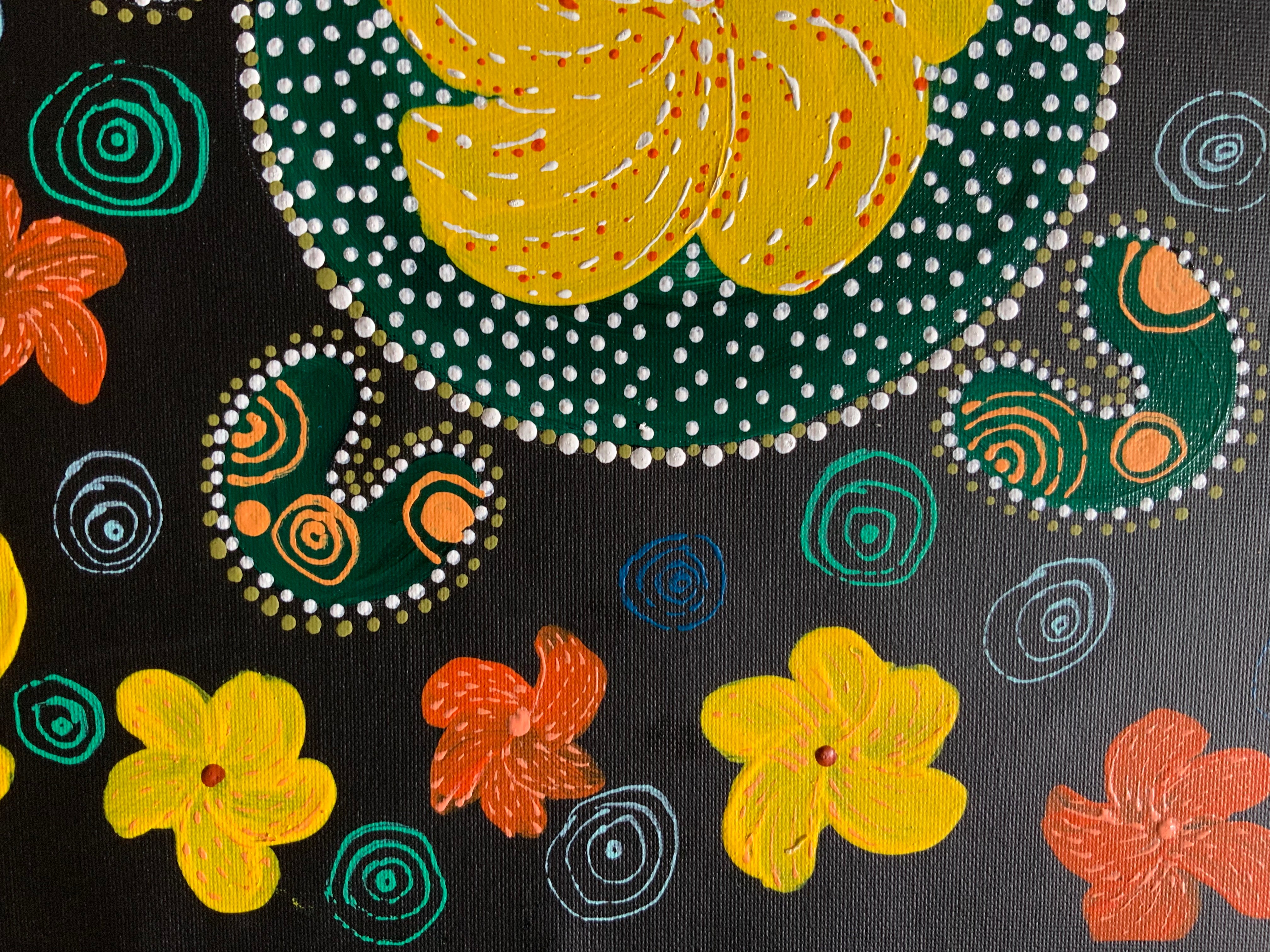Deidre Rosier - Begonia Festival Painting - 36x50cm .21-7