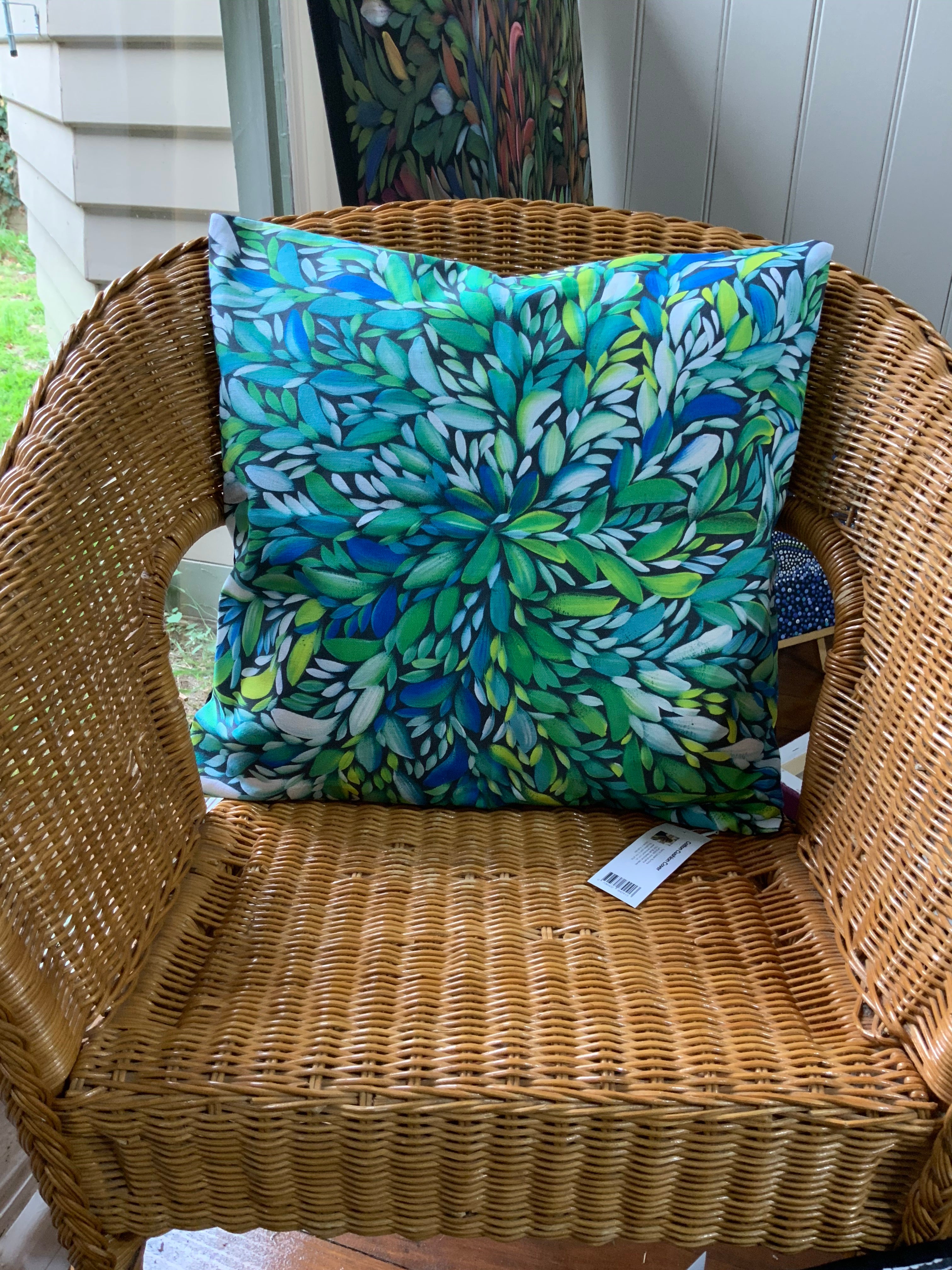 Cushion Cover - Louise Numina Napananka - Green
