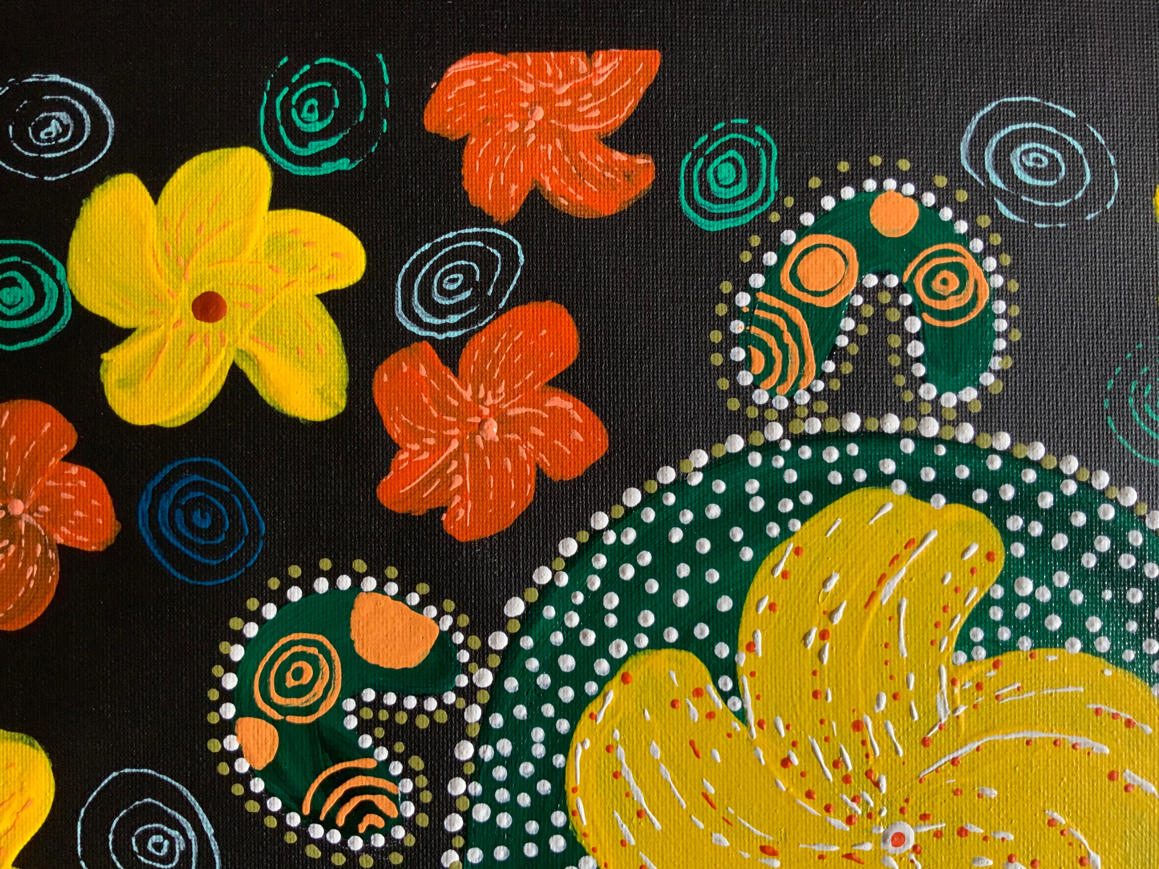 Deidre Rosier - Begonia Festival Painting - 36x50cm .21-7