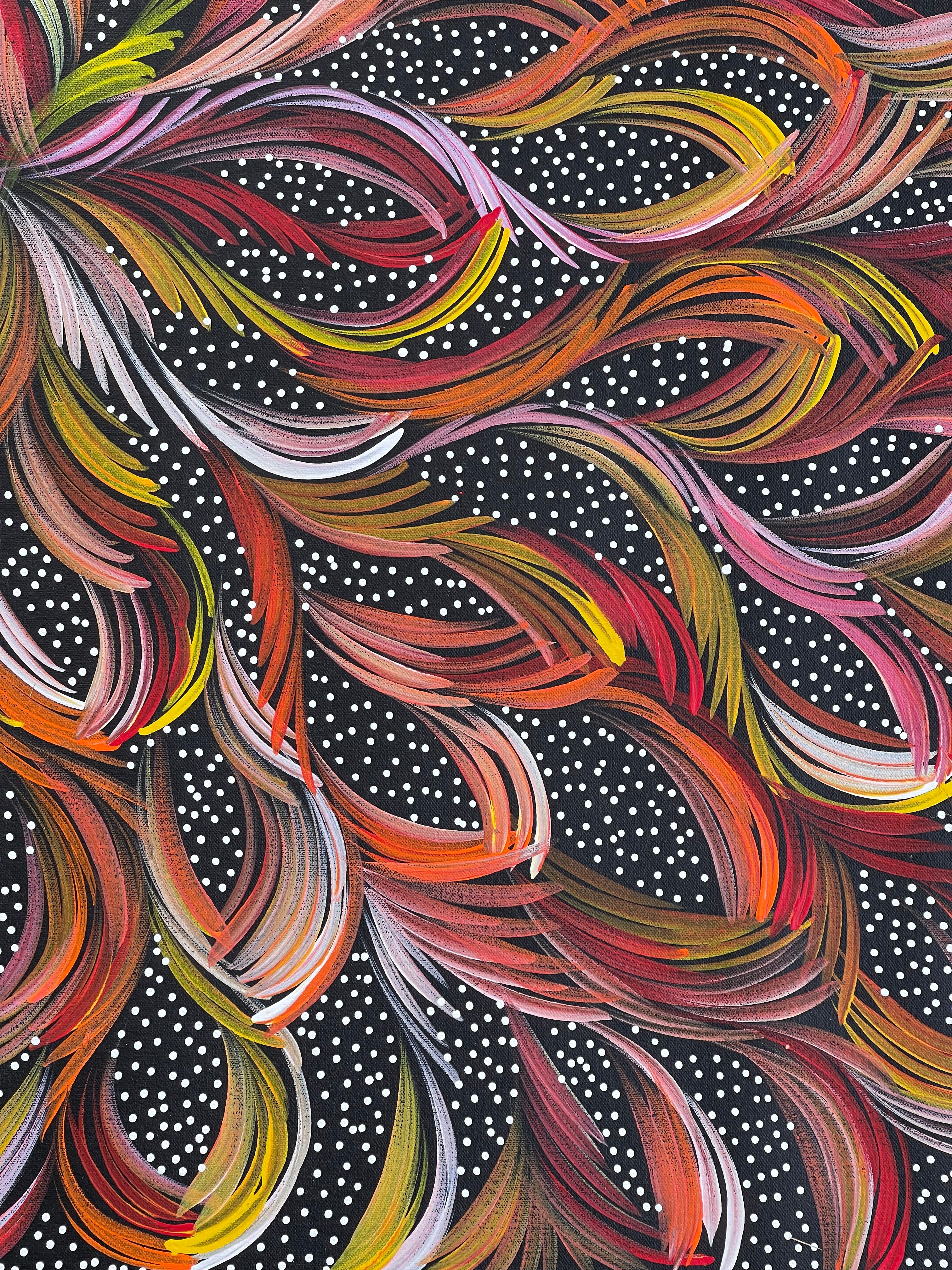 Selina Numina Kamprina - Bush Medicine Leaves with Seeds - 96x89cm .97-21