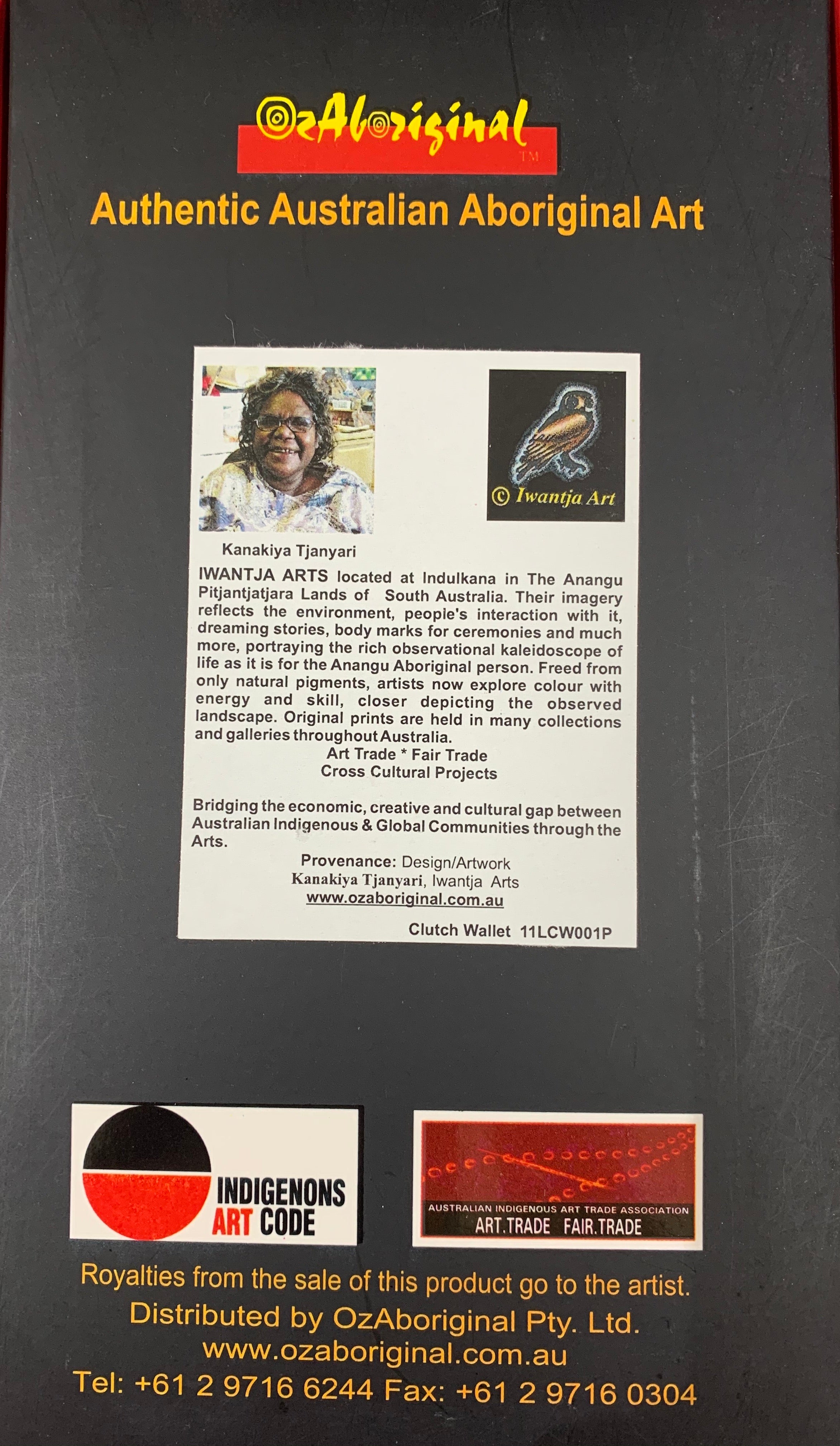 Leather Purse - Kanakiya Tjanyari - Plum