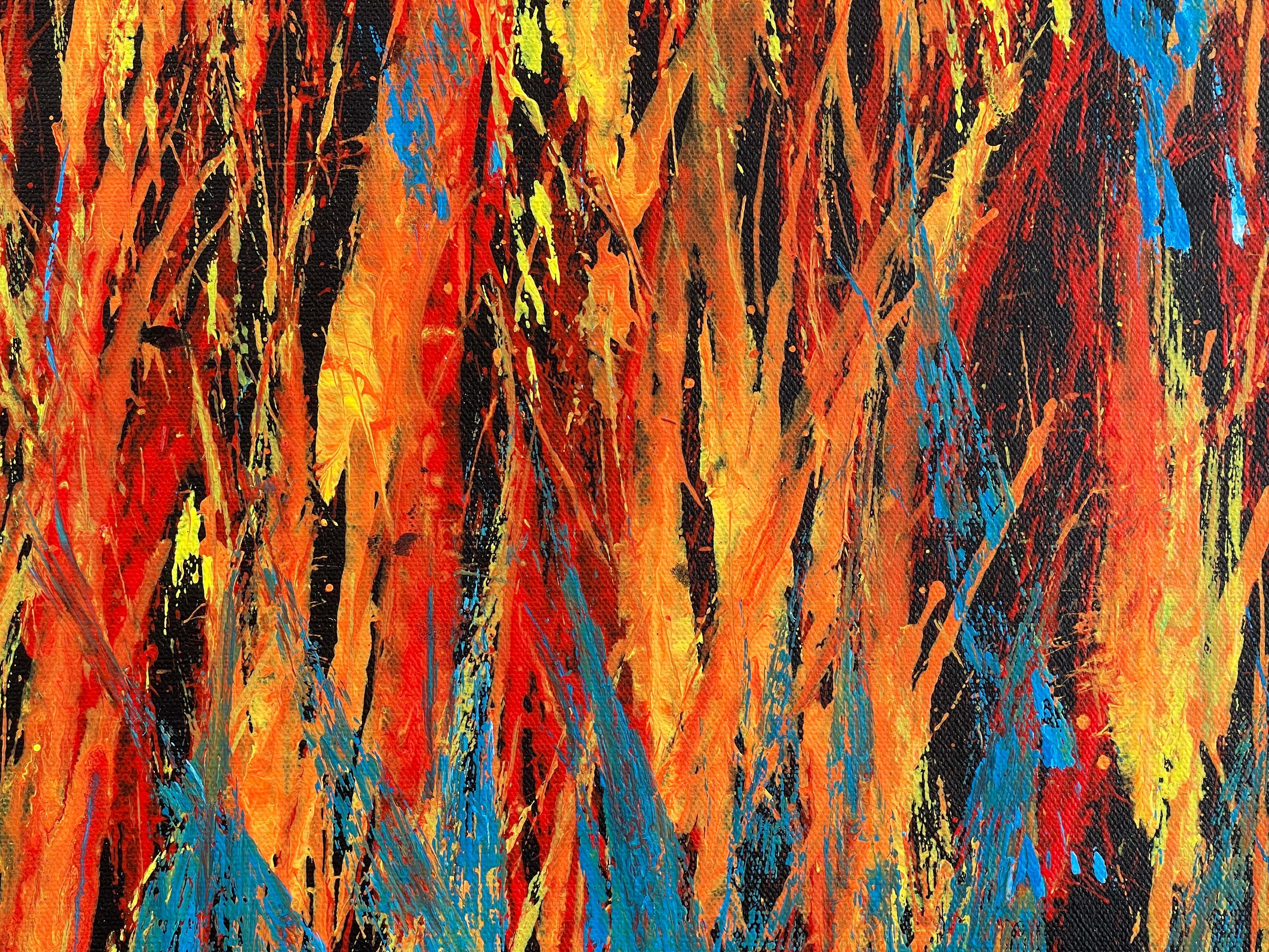 Reggie Sultan - 57x68cm - Bushfire Dreaming .90-3