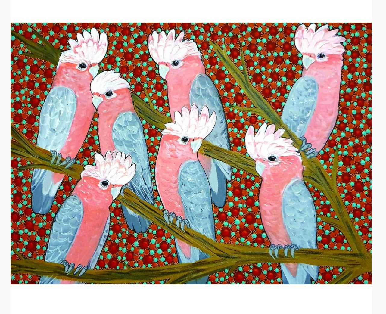 Greeting Card - Kathleen Buzzacott - Galahs