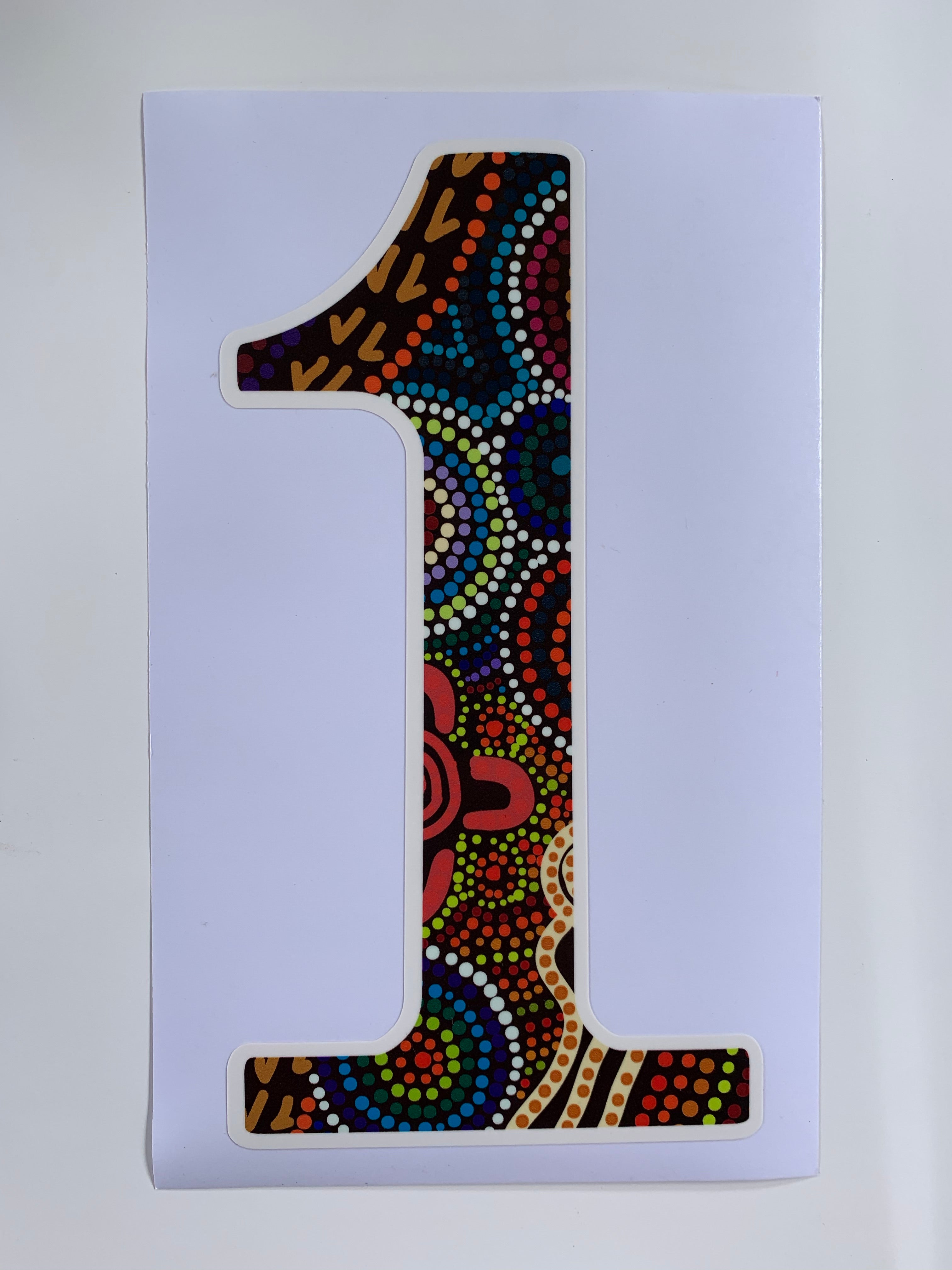 Bindigenous - Number 1 - Bin Sticker