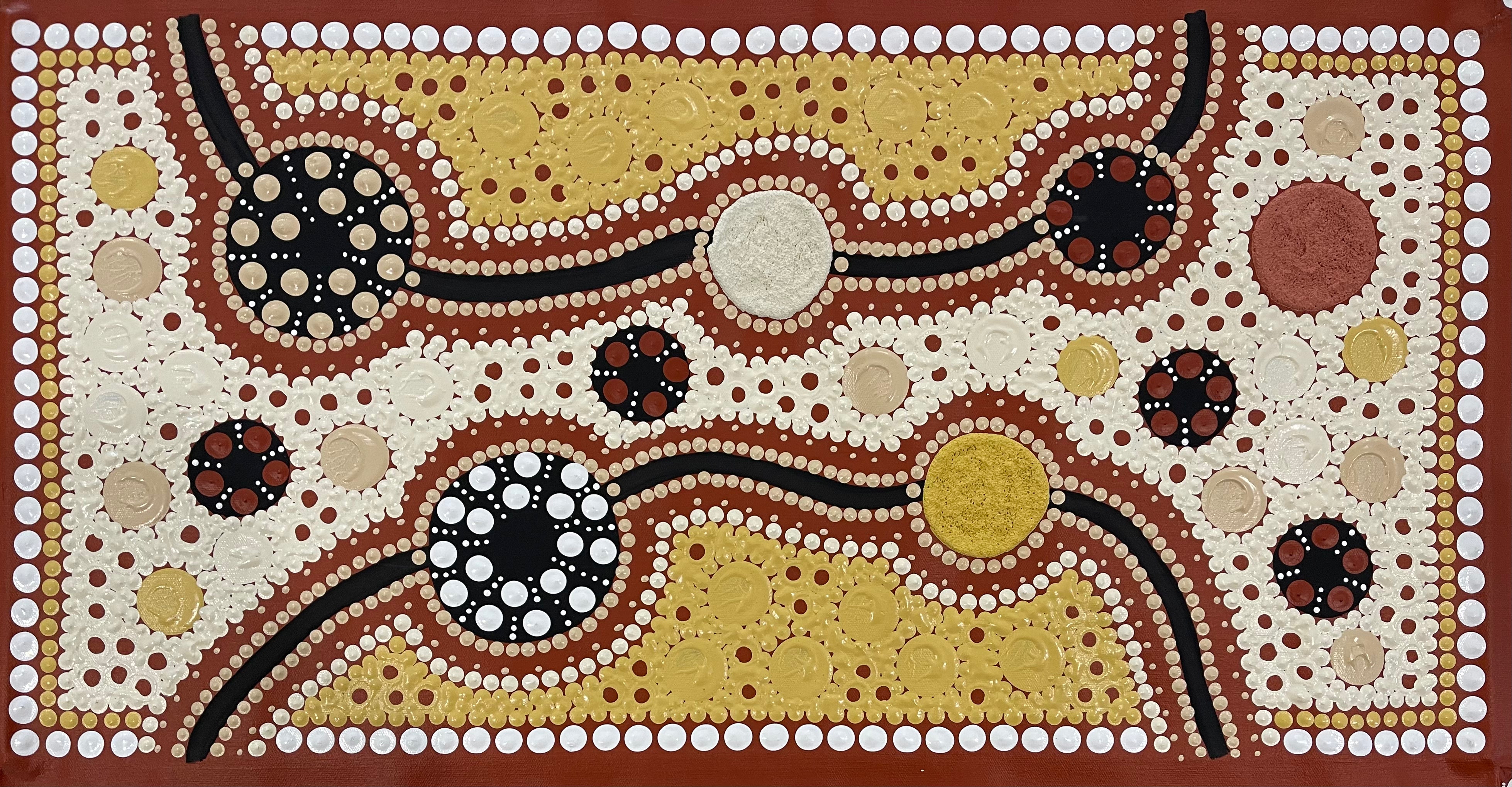 Tony Sorby - Journey Tracks to Sacred Sites - 75x36cm .71-5