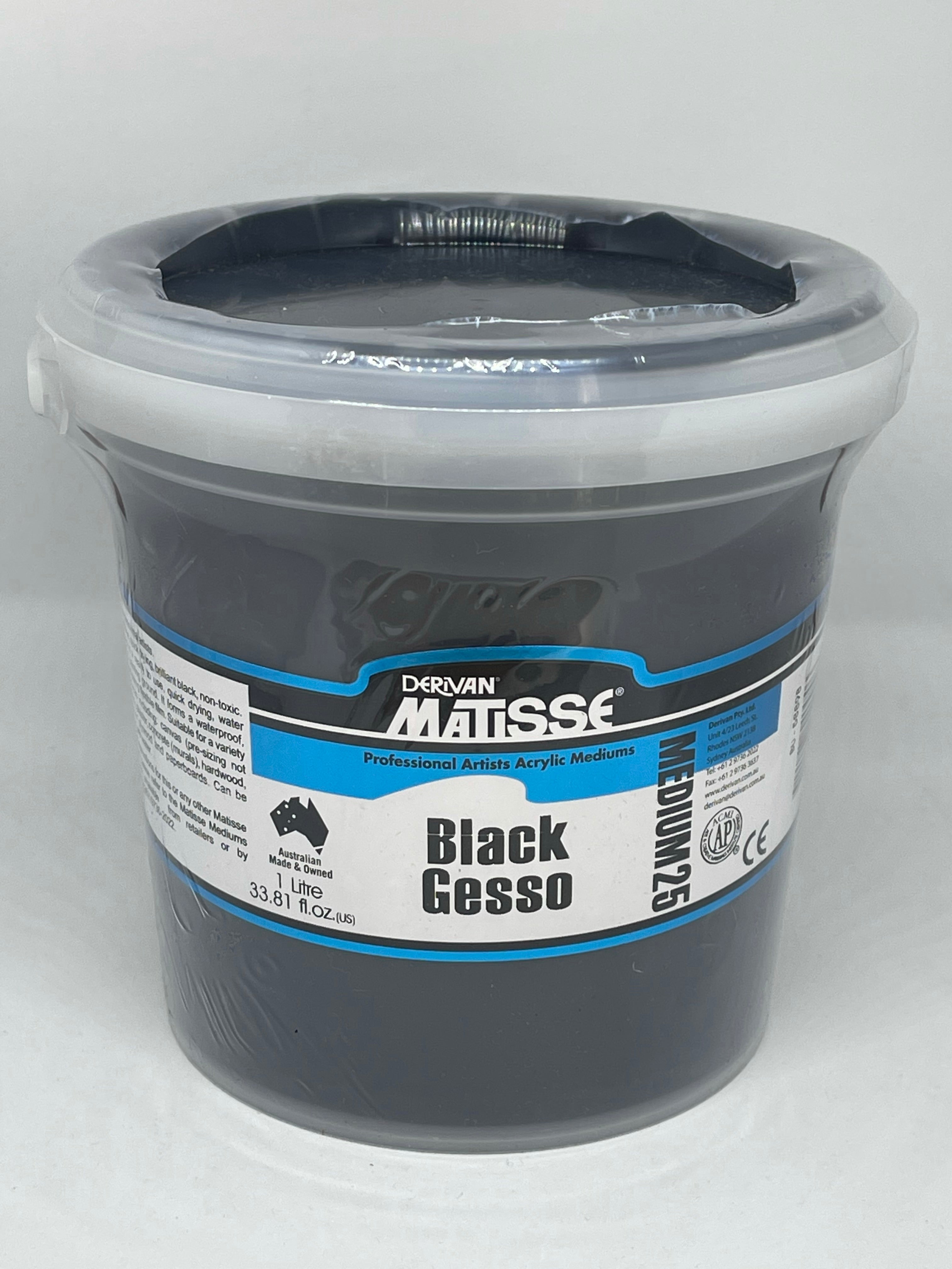 Derivan Matisse Medium Gesso - Black