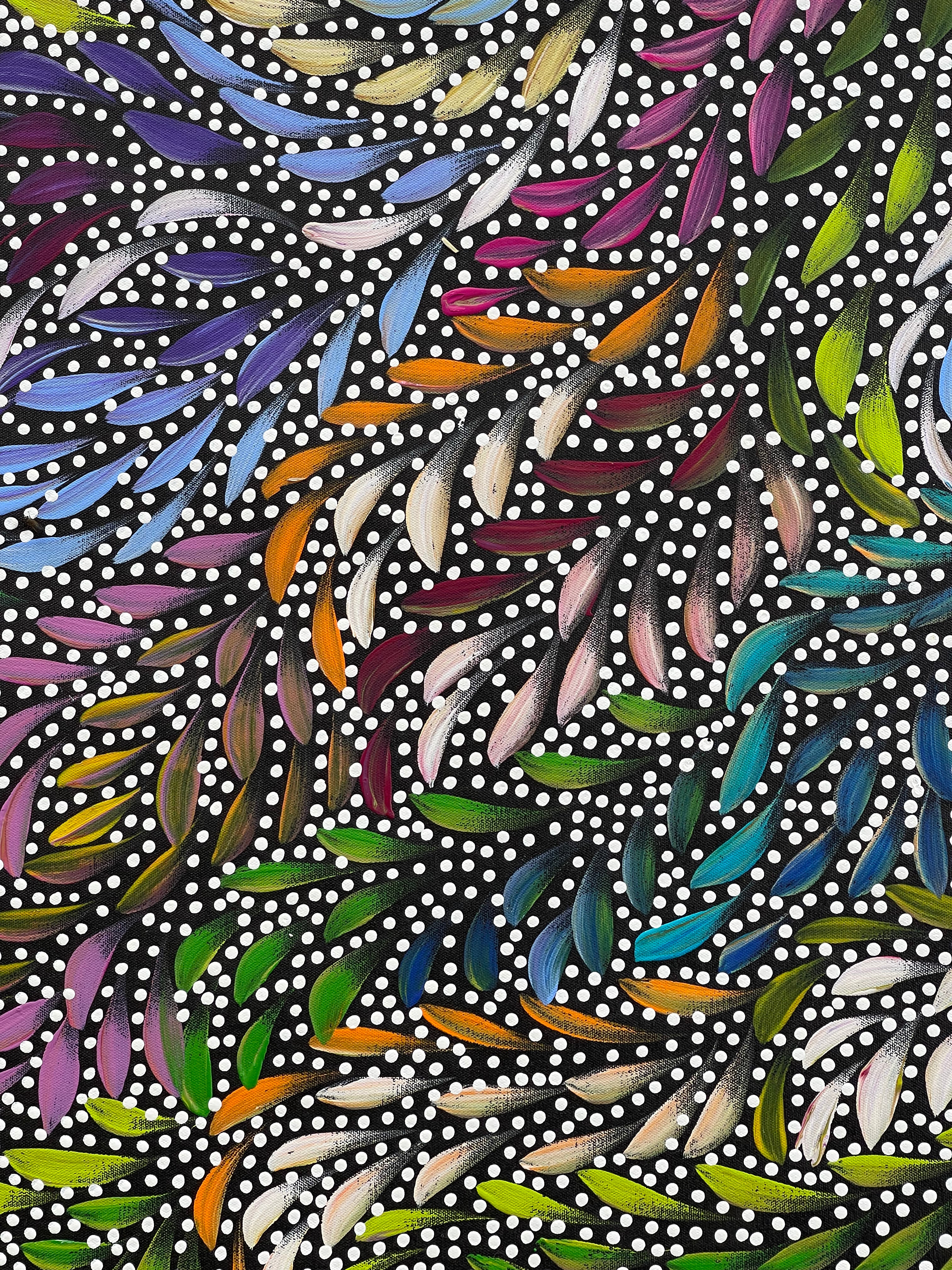 Caroline Numina - Seeded Bush Medicine Leaves - 88x94cm .88-10