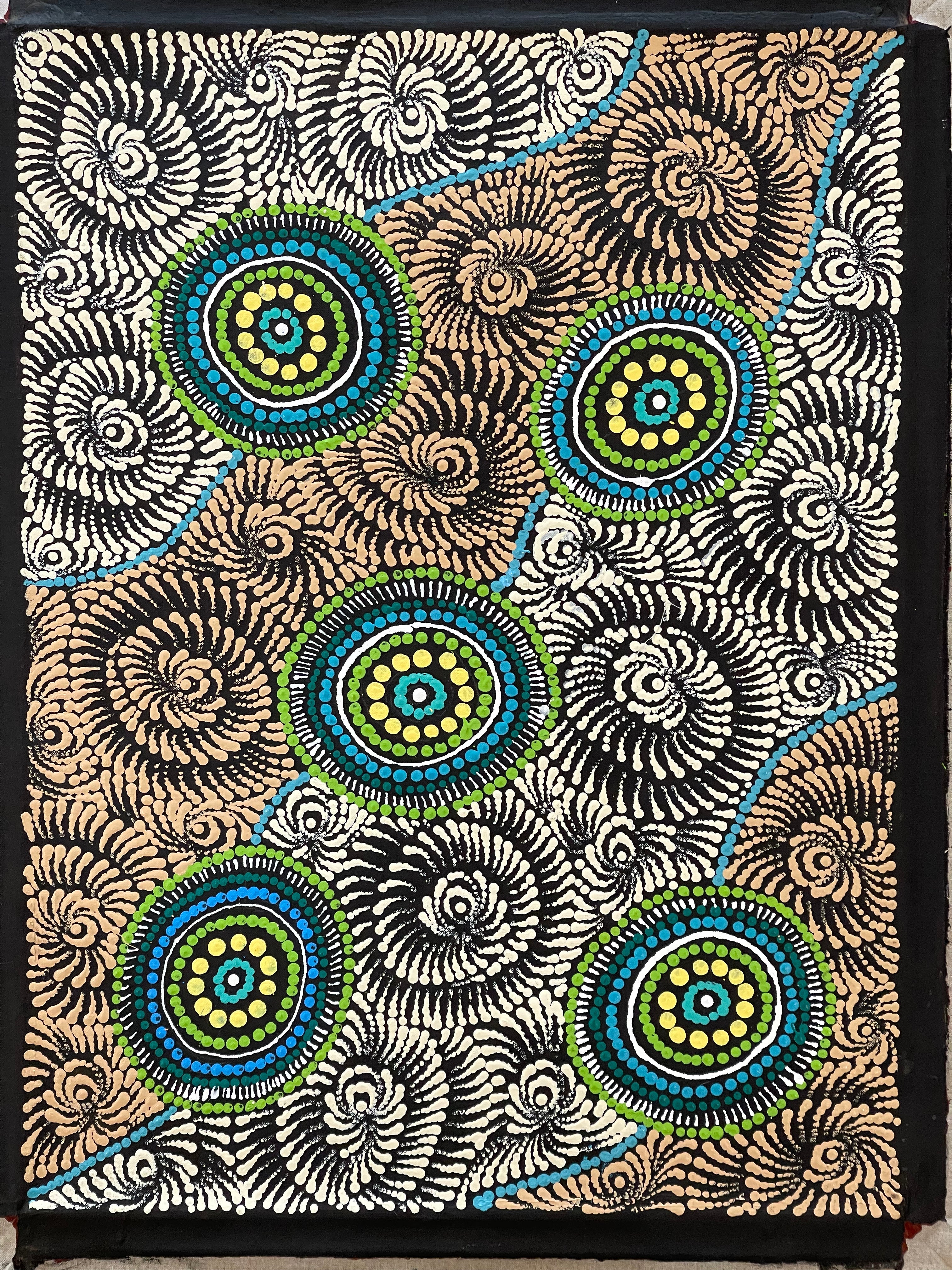 Maria Nampijinpa Brown - Pamapardu Jukurrpa (Flying Ant Dreaming)