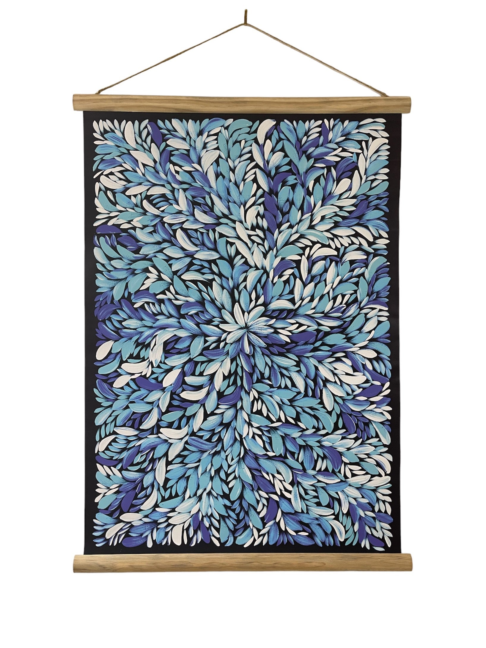 Wall Hanging - Louise Numina - Blue Bush Medicine Leaves