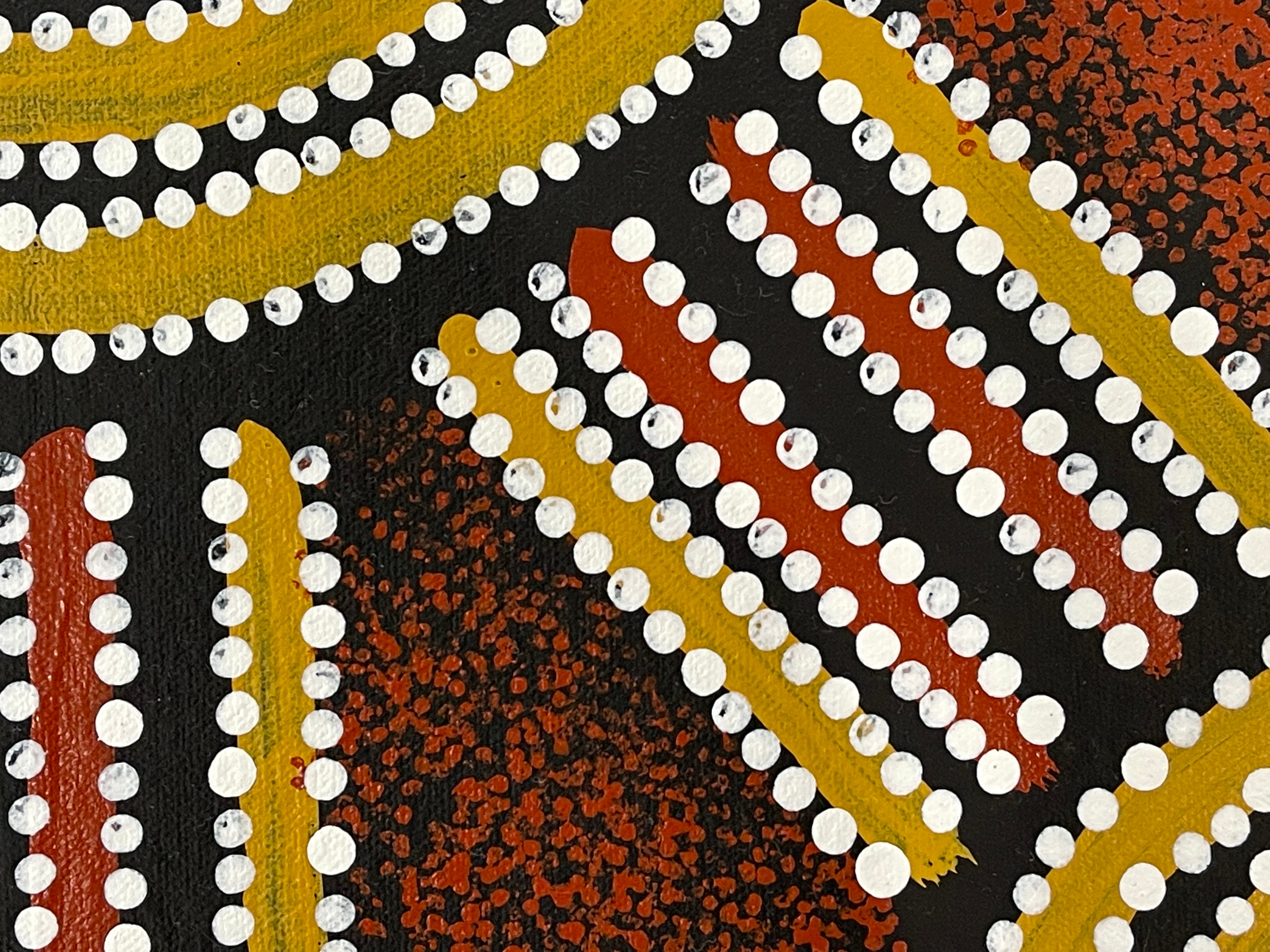 PAUL JANIMA PURVIS - Anungara Emu Dreaming - 137x85cm .
