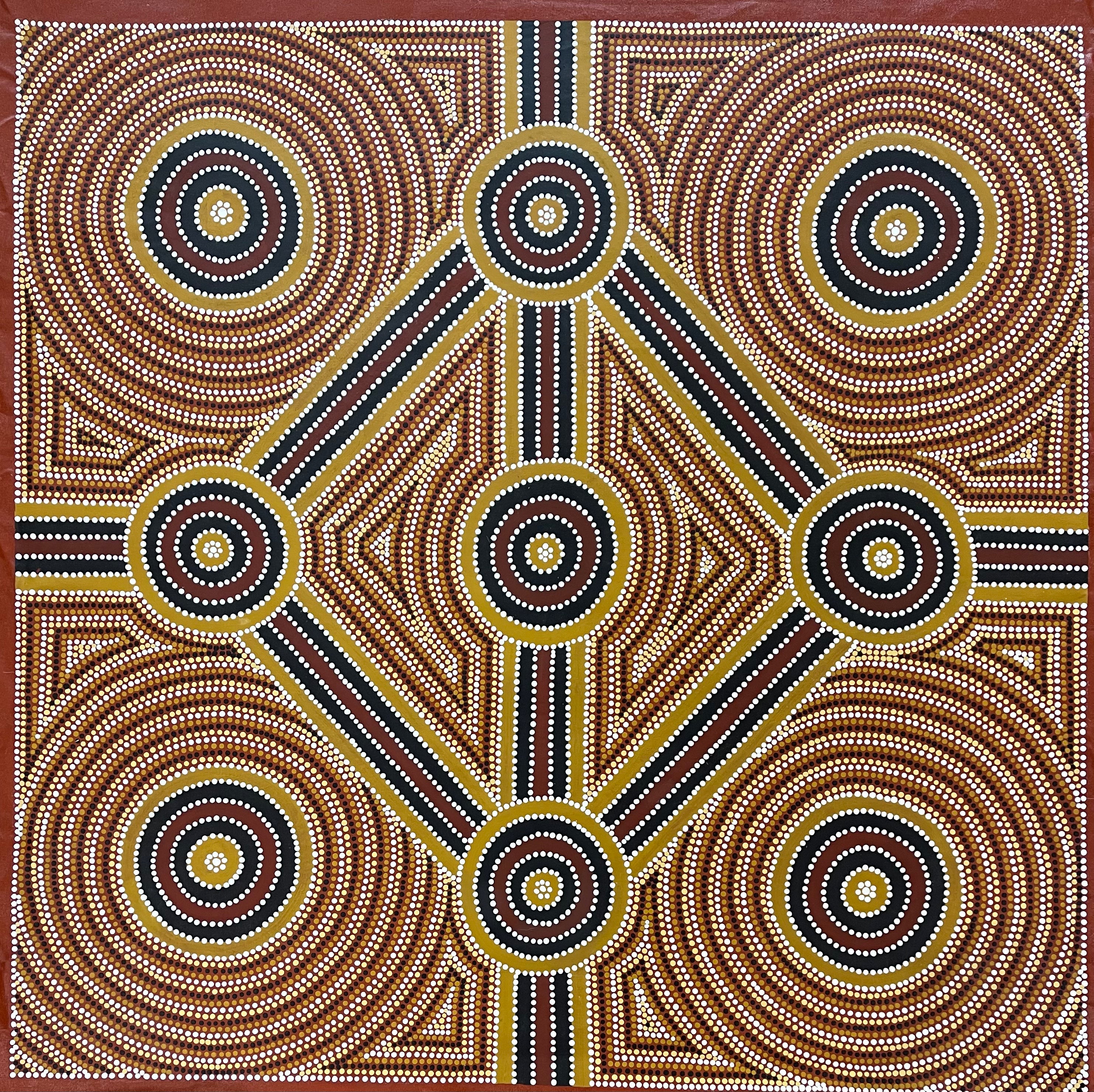 Daniel Pula Turner - Kurrajong Dreaming - 110x110cm .24-1