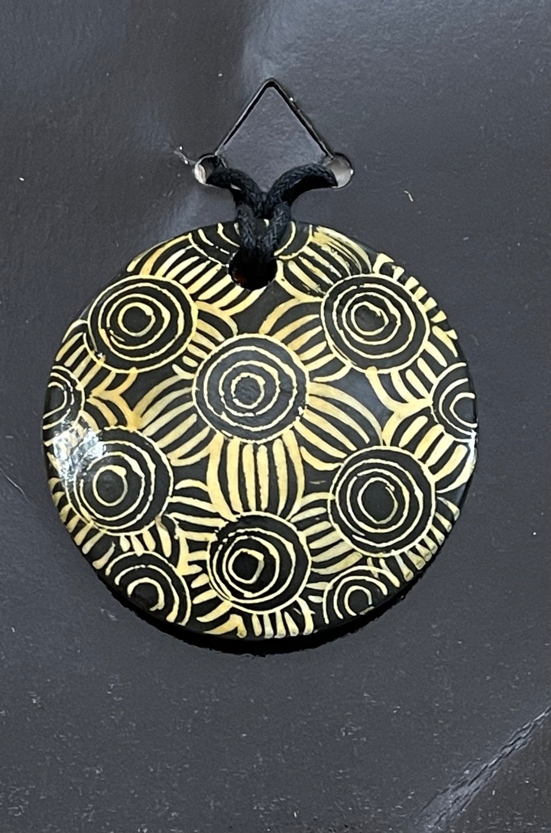 Pendant (Black/Gold) - Maringka Burton