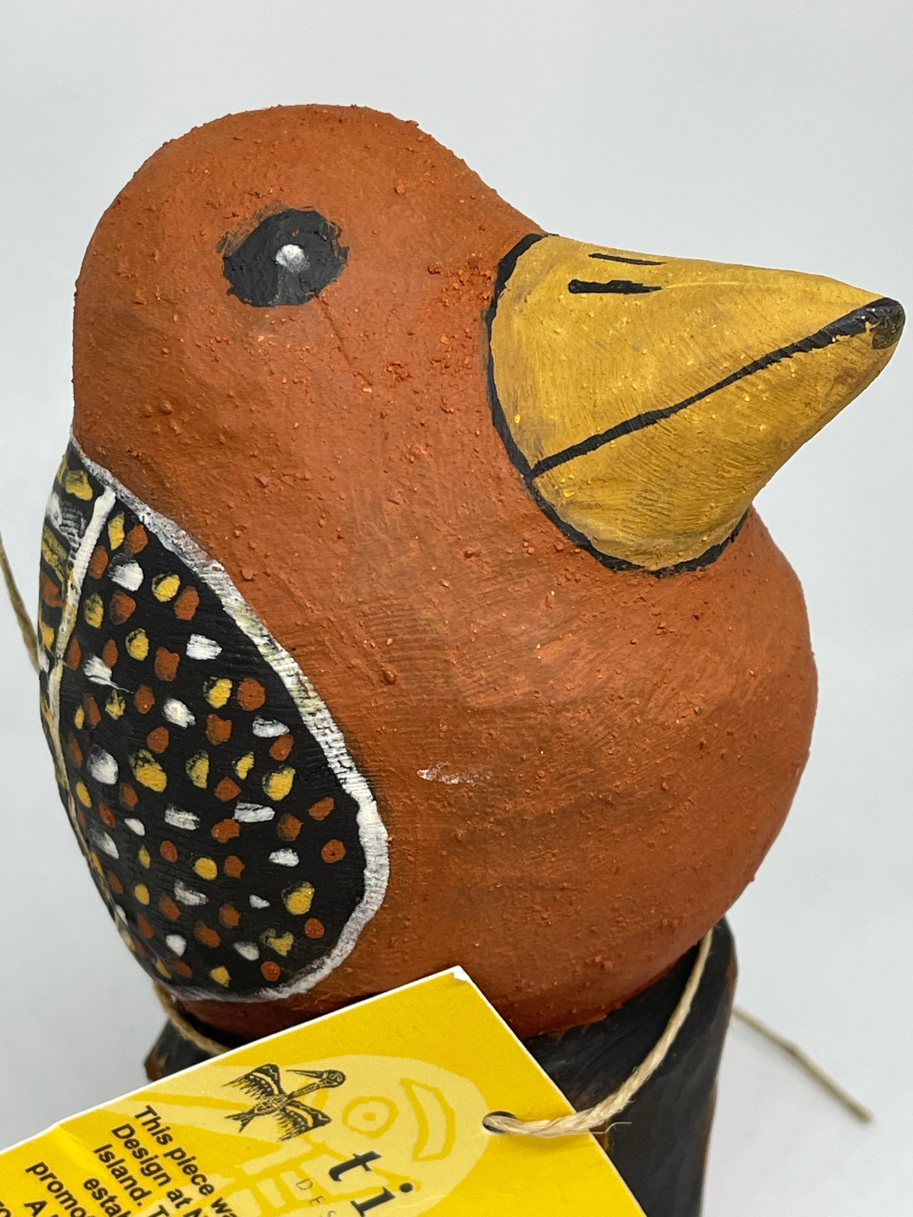 Hand Carved Bird - Albertus Tipiloura - Tiwi Designs