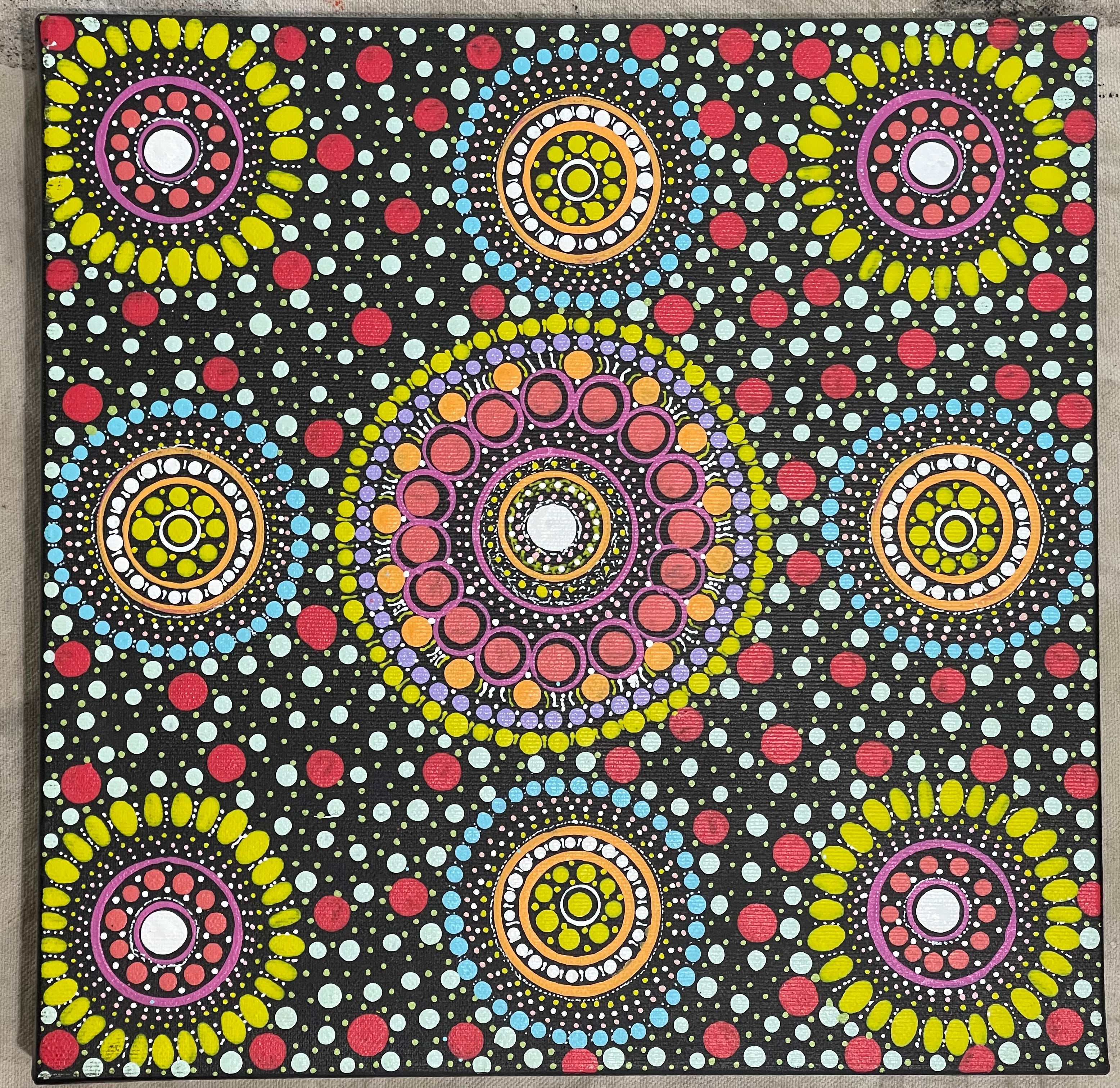 Margaret Bloomfield - 30 x 30cm Stretched