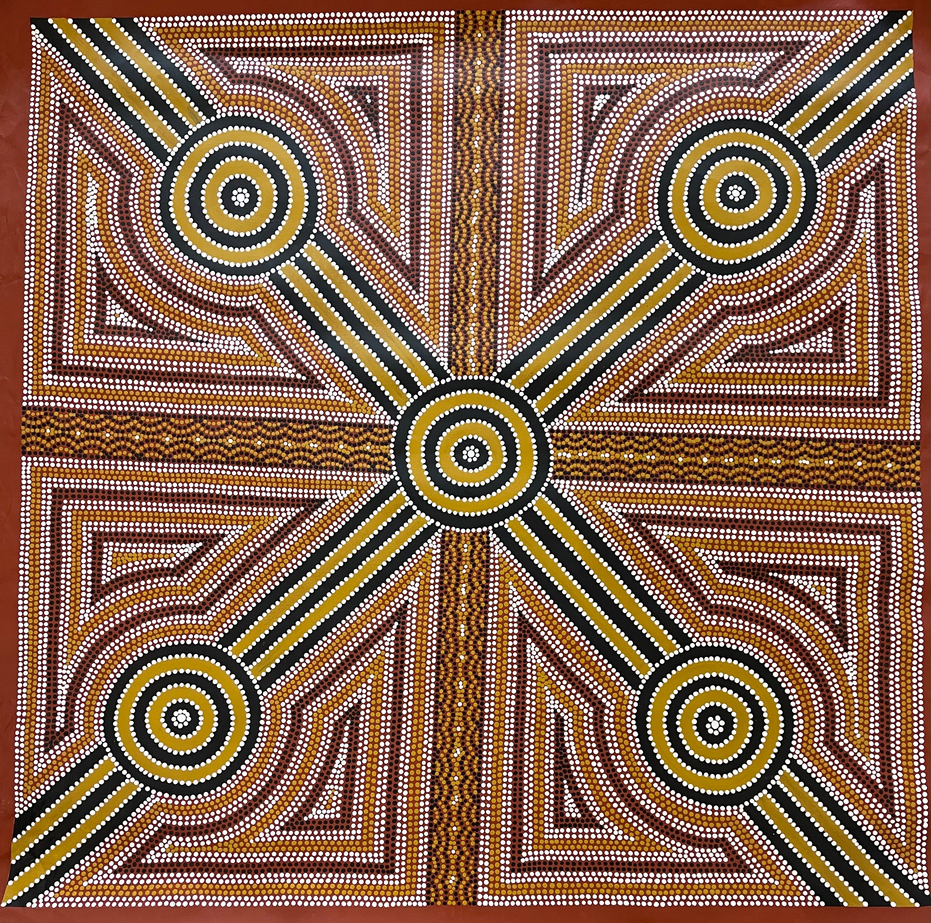 Daniel Pula Turner - Kurrajong Dreaming - 110x110cm .24-3