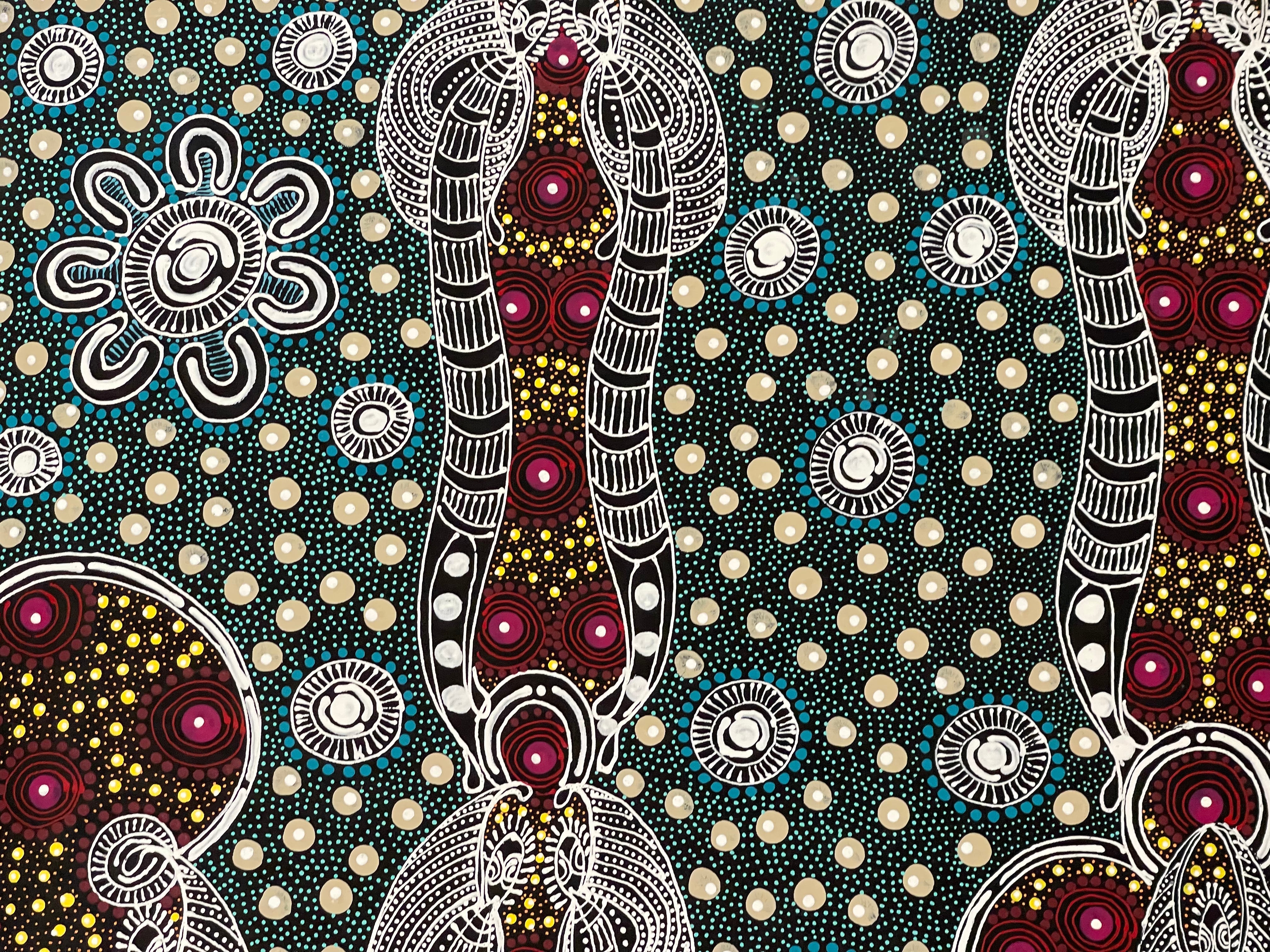 Colleen Wallace Nungarray - Dreamtime Sisters - 120x90cm .52
