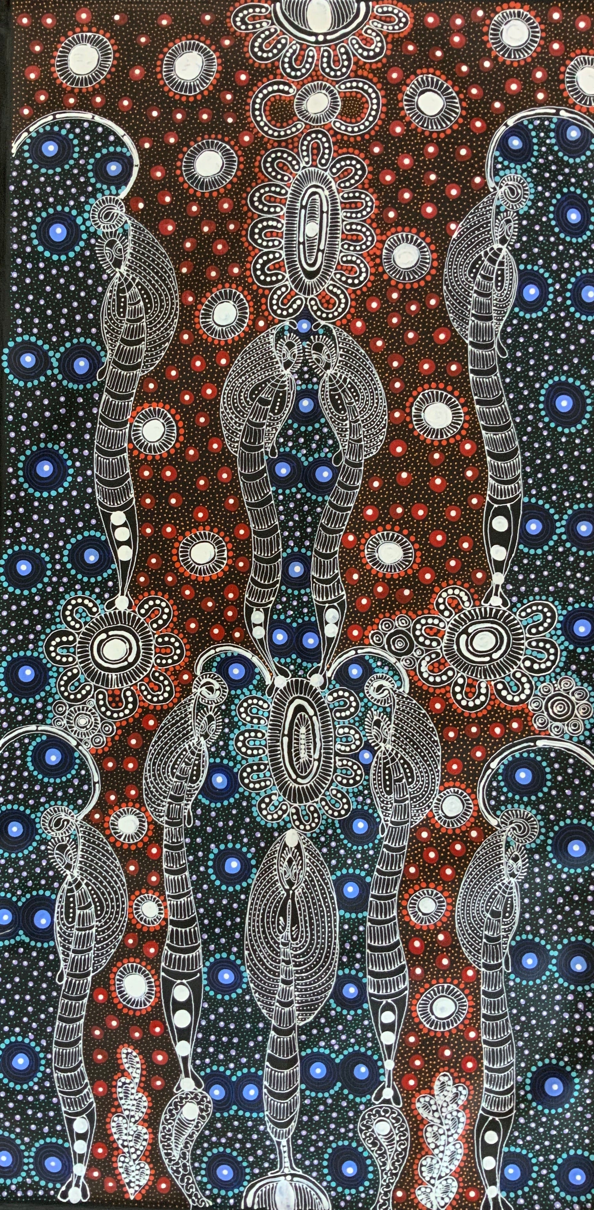 Colleen Wallace Nungarray - Dreamtime Sisters - 120x60cm .41