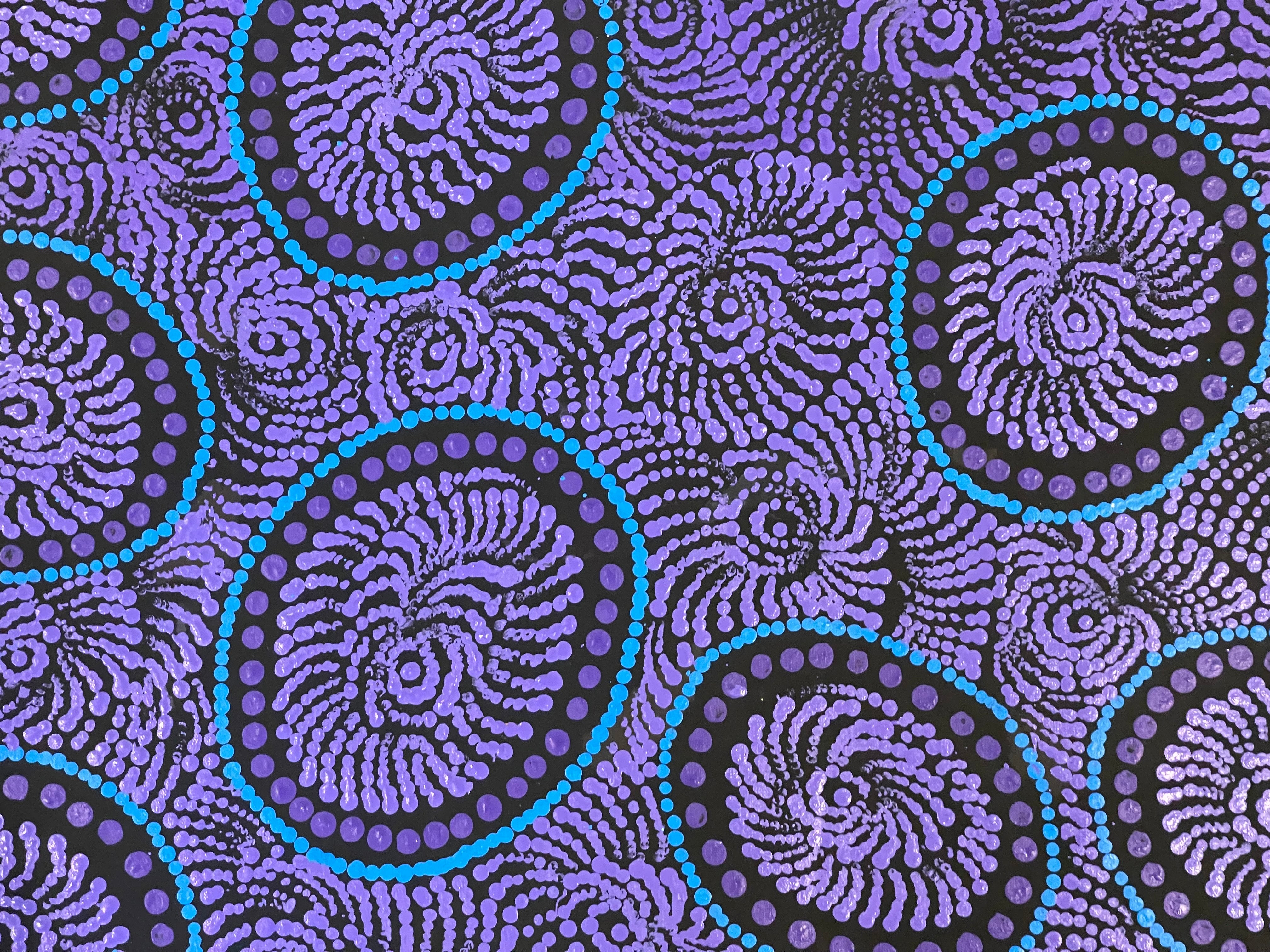 Maria Nampijinpa Brown - Pamapardu Jukurrpa (Flying Ant Dreaming) .80